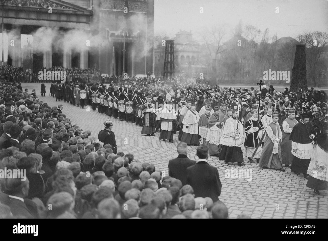 Trauerzug für Ludwig III, 1921 Stockfoto