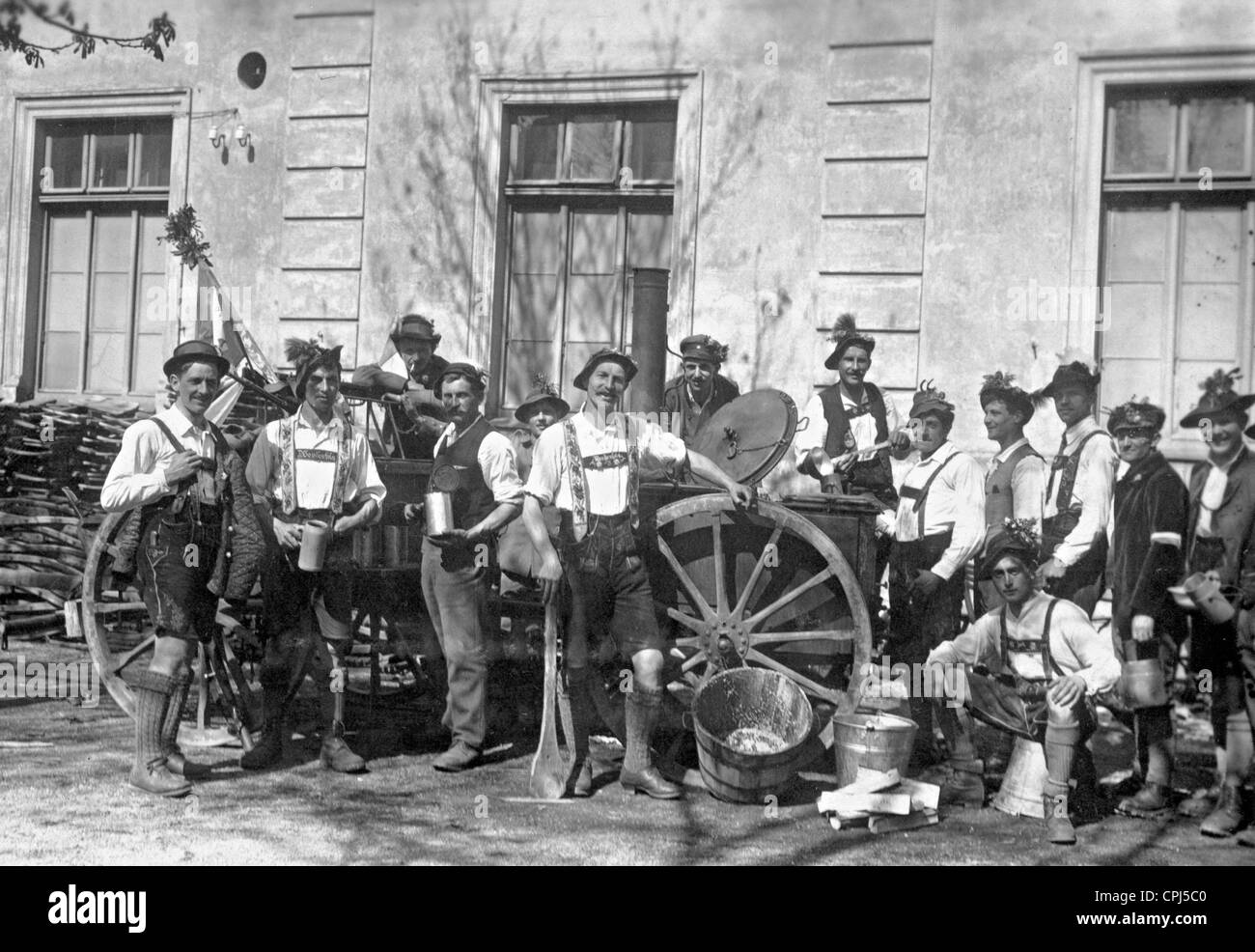 Freiwilligenkorps Soldaten Freiwilligenkorps "Werdenfels" in München, 1919 Stockfoto