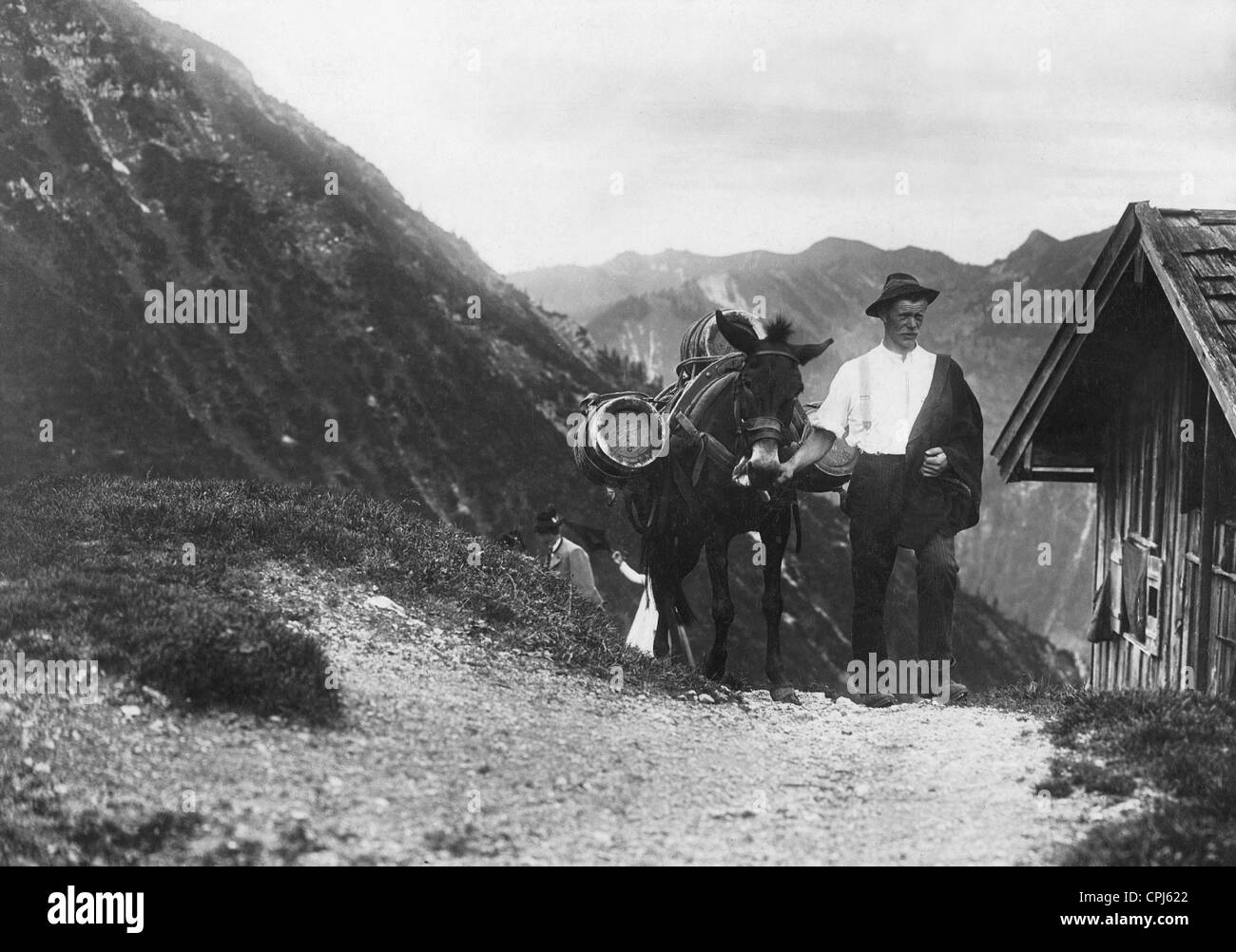 Bier-Lieferung, 1913 Stockfoto