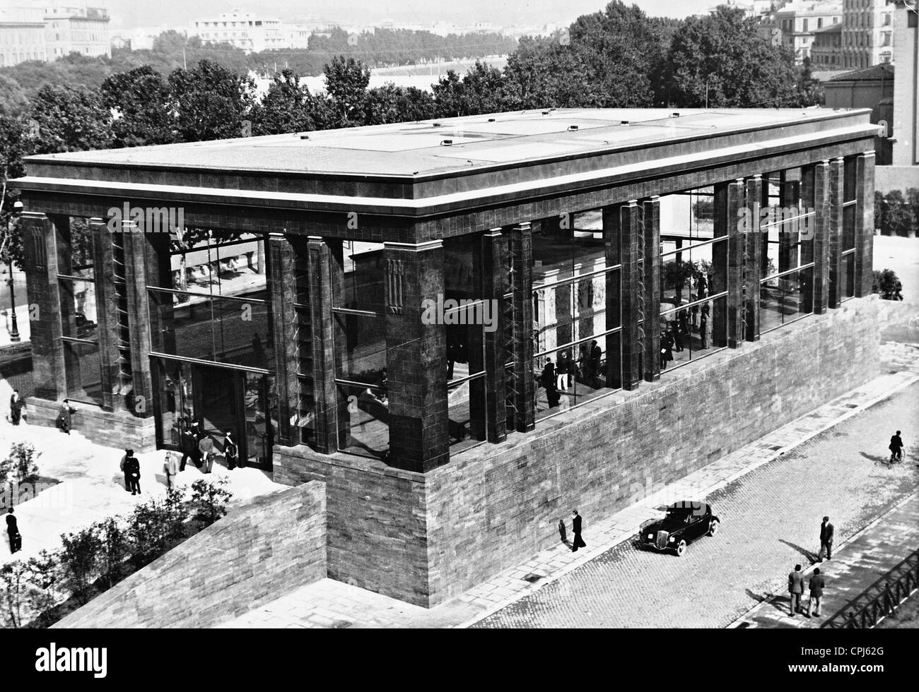 Ara Pacis in Rom Stockfoto