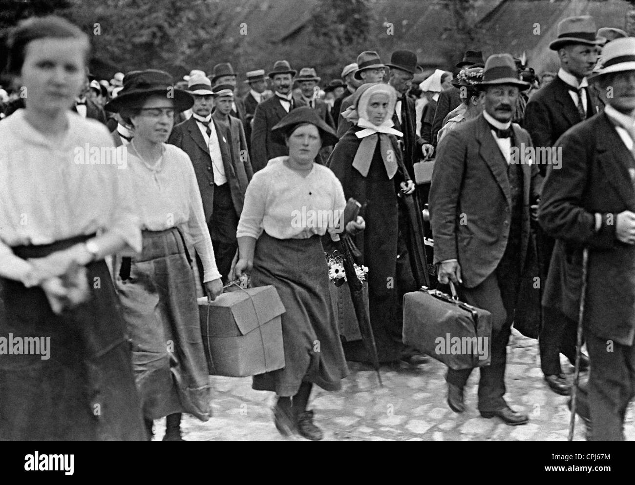 Deutschen während der Volksabstimmung in Ostpreußen, 1920 Stockfoto