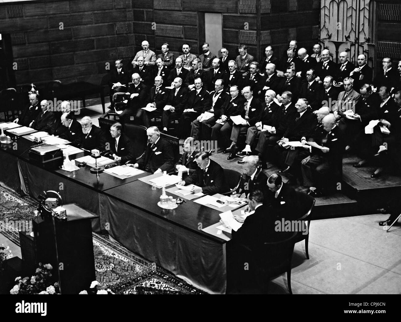 Energie-Konferenz in Stockholm, 1933 Stockfoto