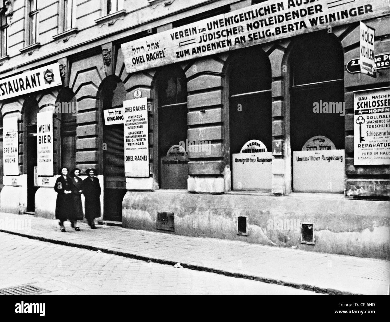 Jüdische Hilfsorganisation in Wien Stockfoto