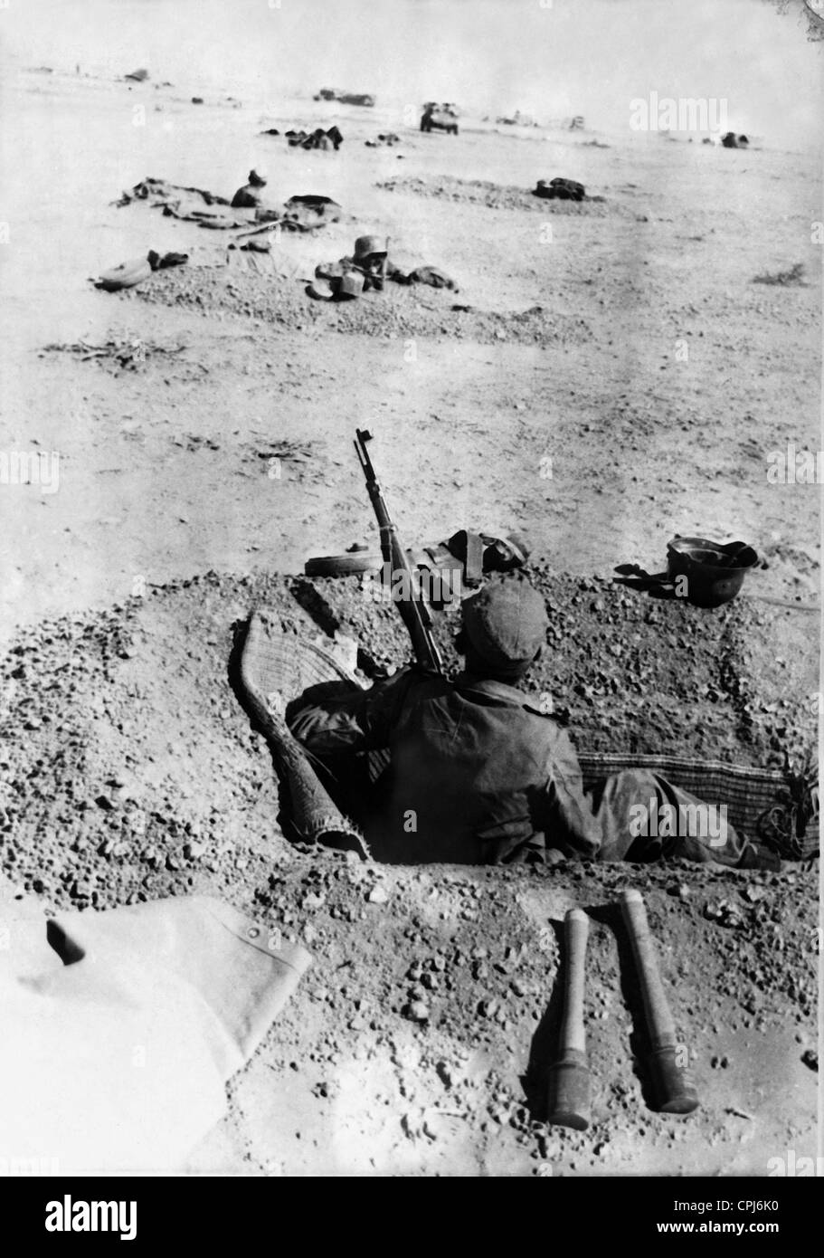 Deutsche Soldaten in Afrika, 1942 Stockfoto