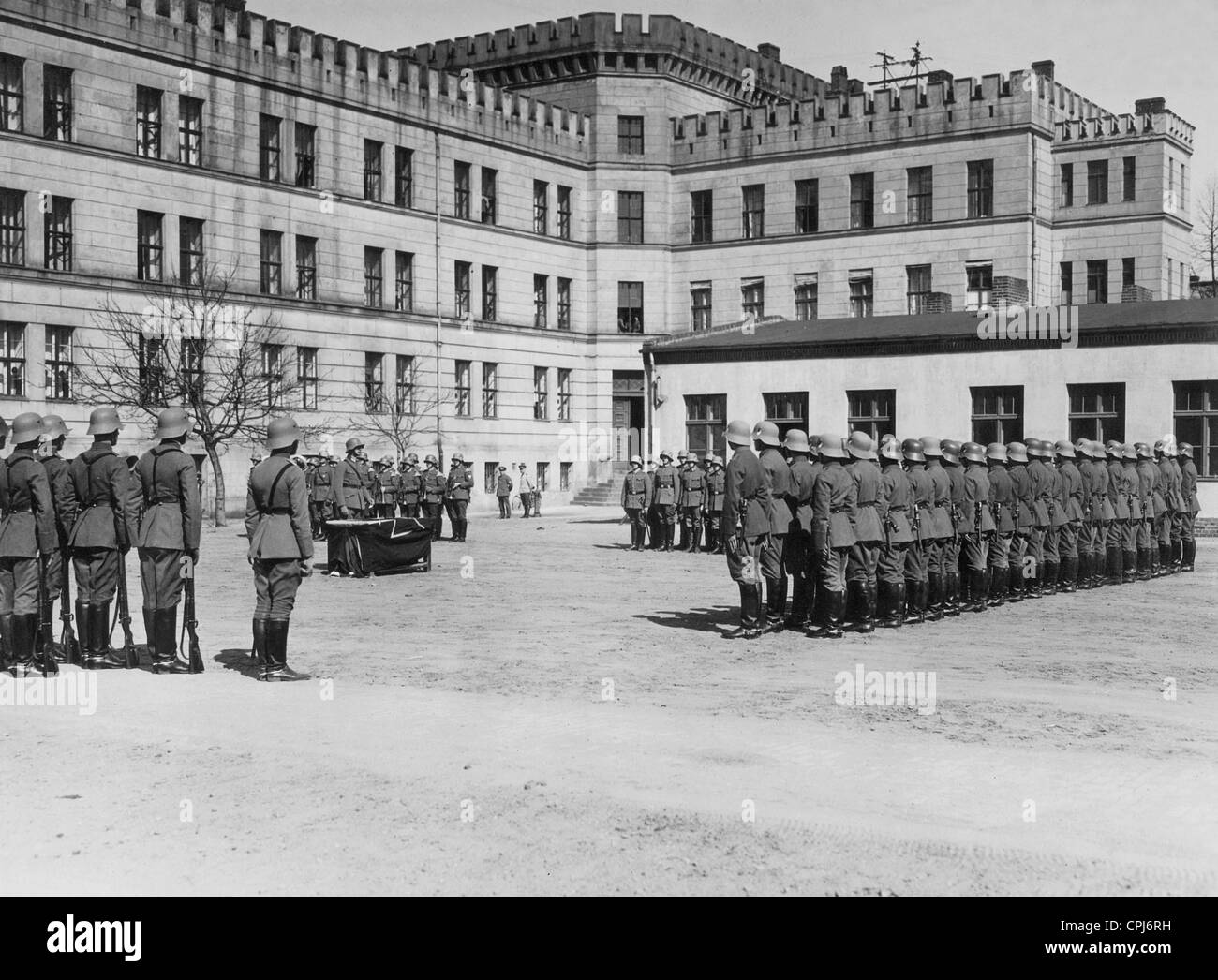 Vereidigung der Rekruten, 1931 Stockfoto