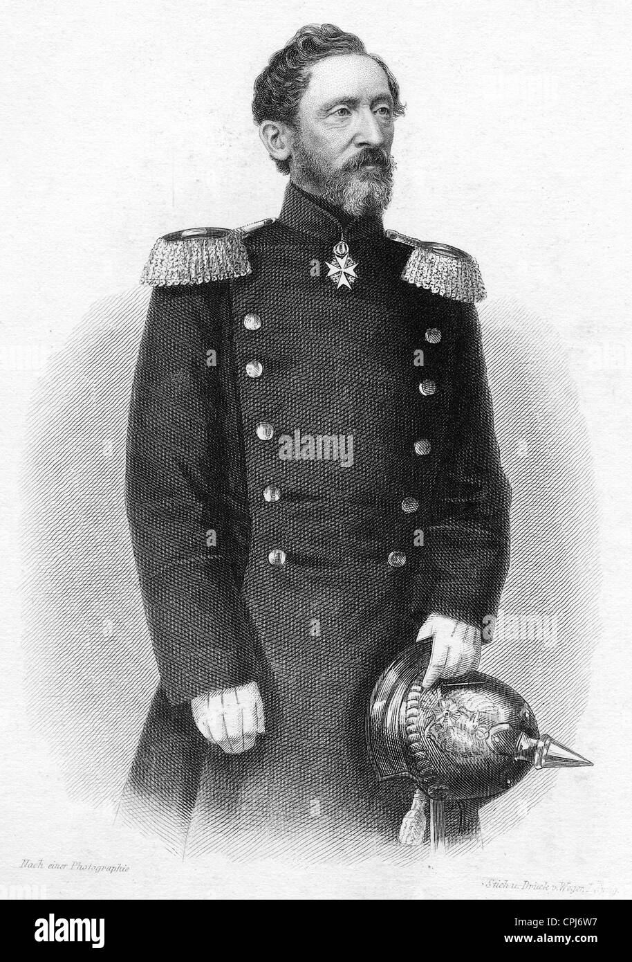 General Leonhard von Blumenthal Stockfoto