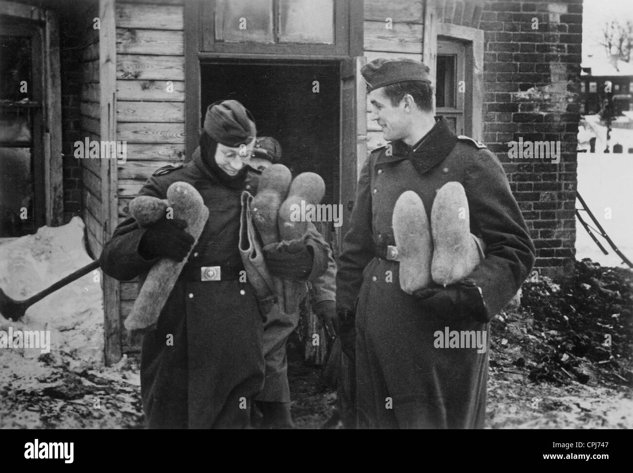 Deutsche Soldaten an der Ostfront, 1942 Stockfoto
