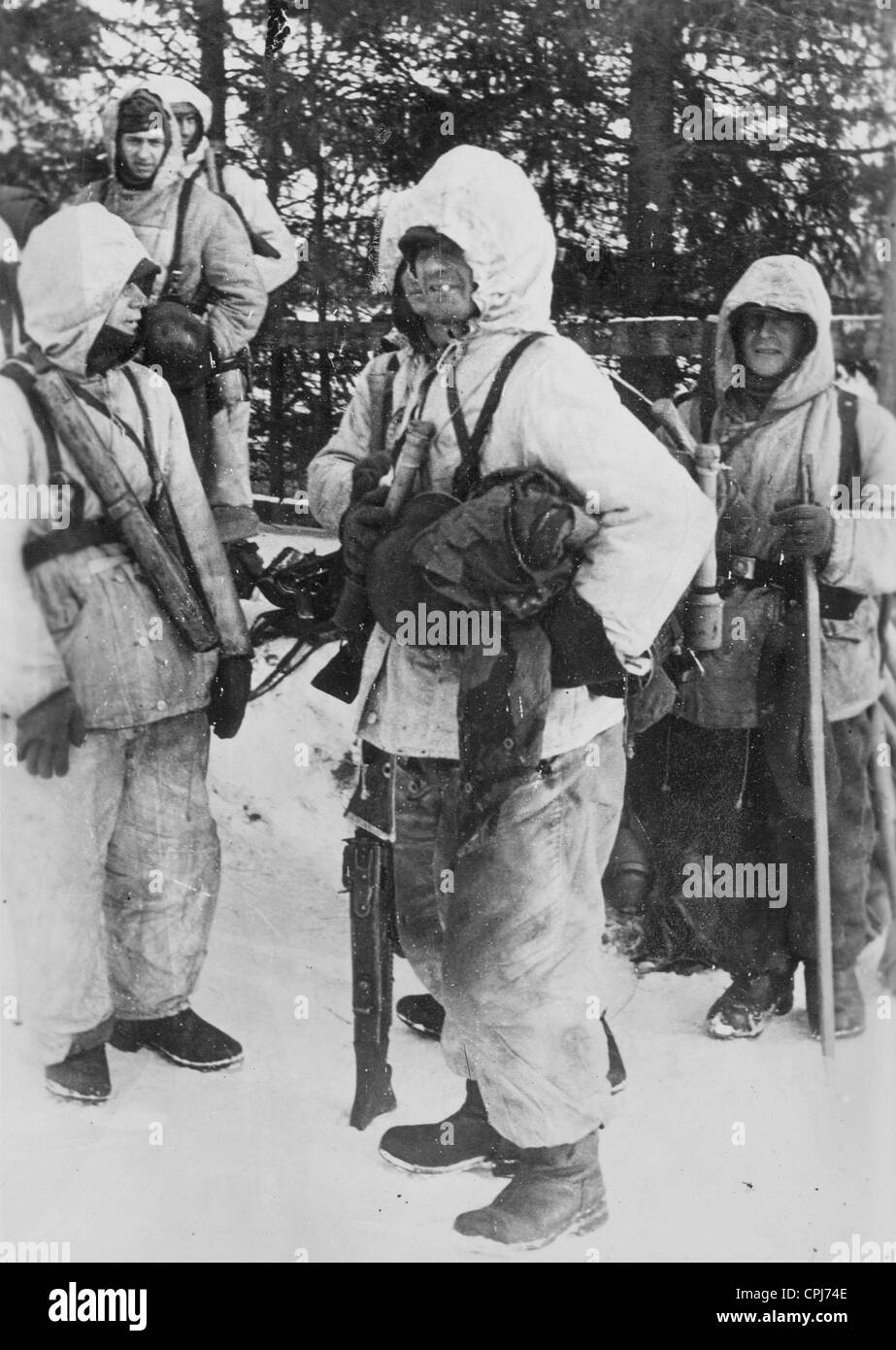 Deutsche Soldaten an der Ostfront, 1945 Stockfoto