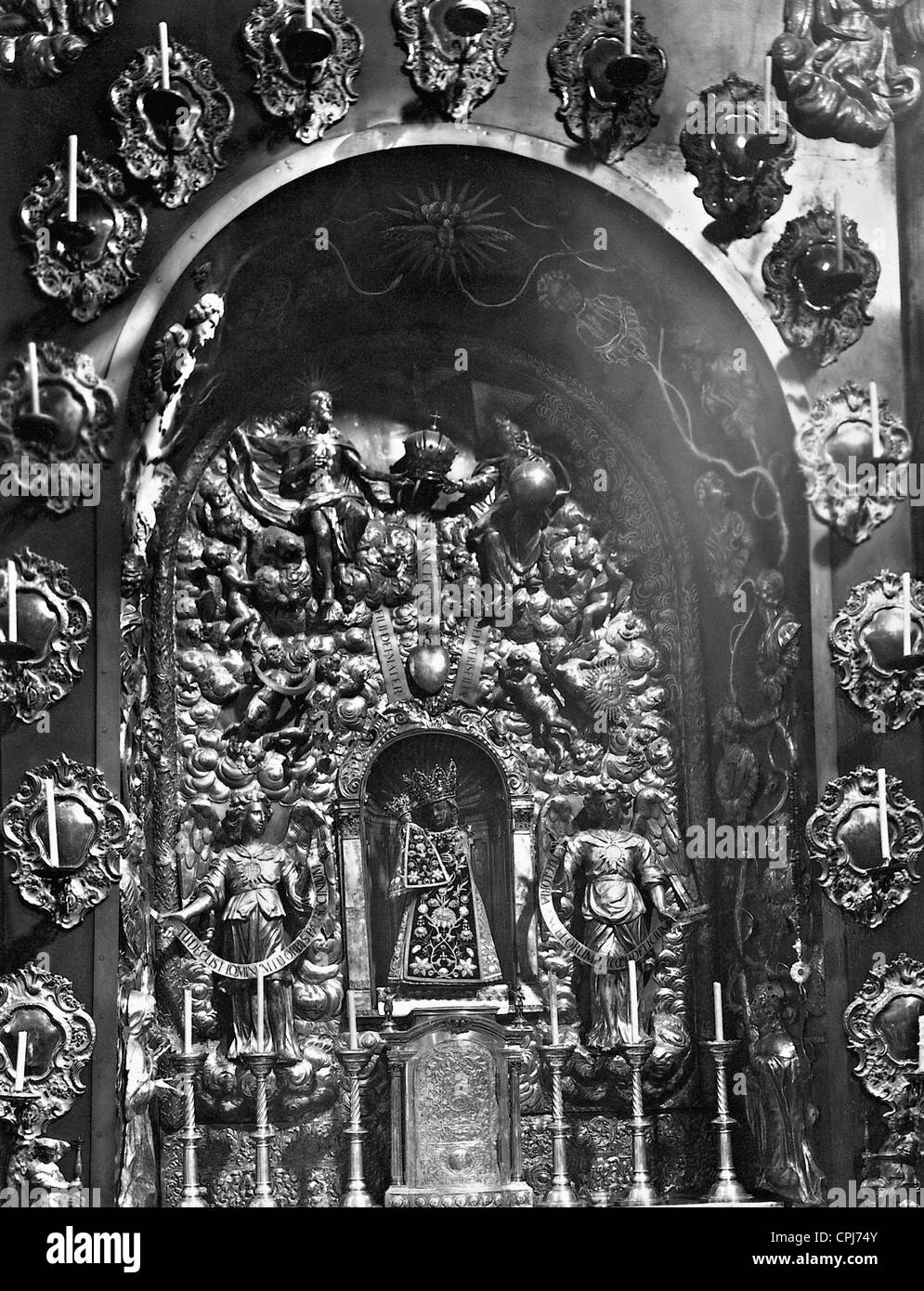 Schwarze Madonna von Altötting Stockfoto