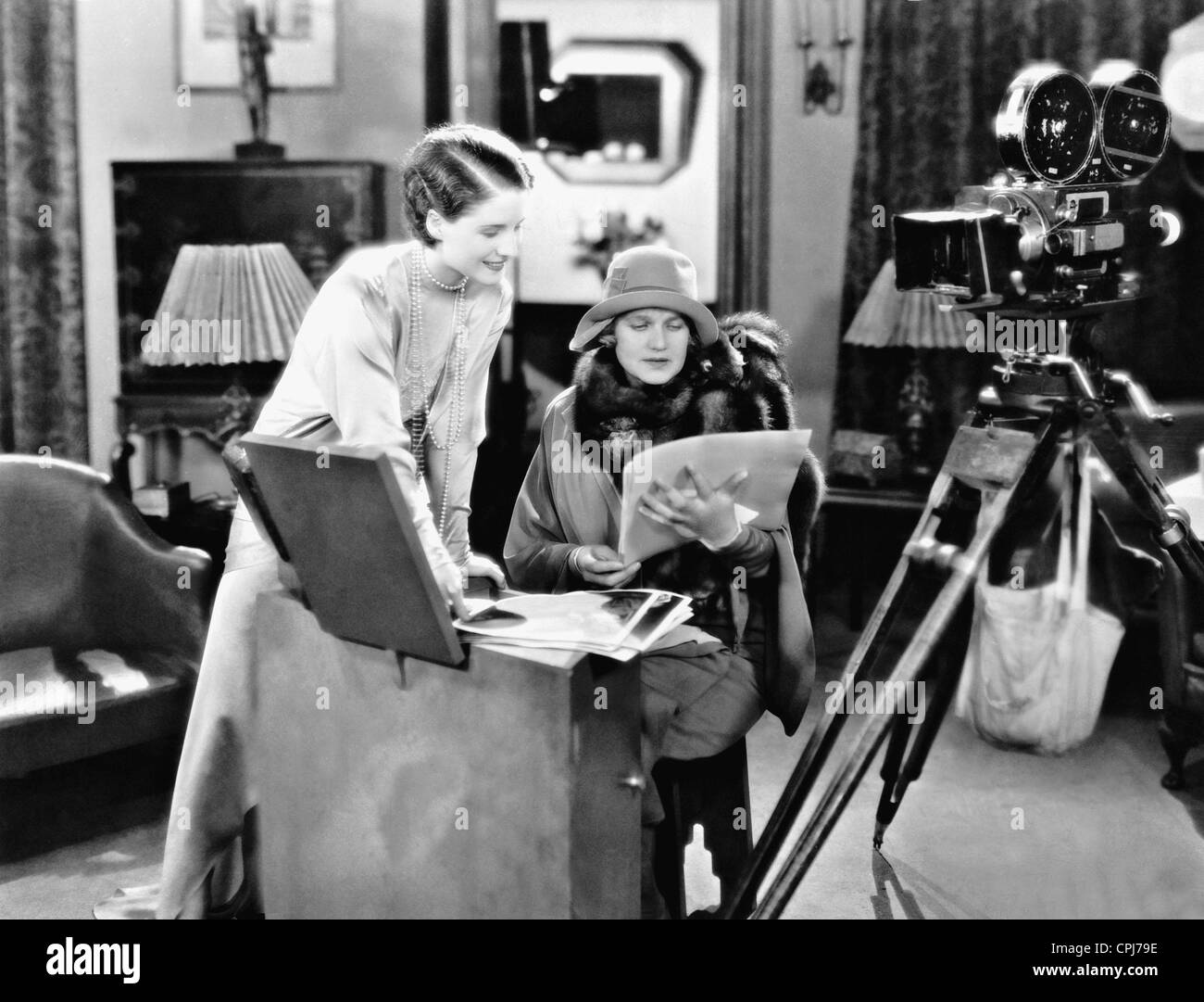 Norma Shearer und Maria Jeritza, 1929 Stockfoto