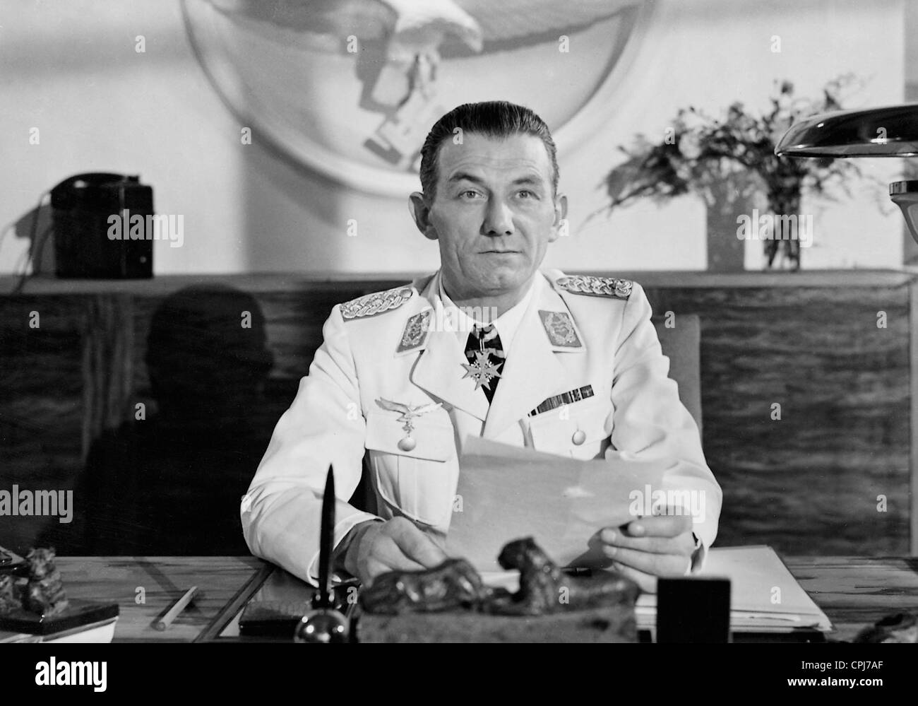 Christian Kayssler in "Battle Squadron Lützow", 1941 Stockfoto