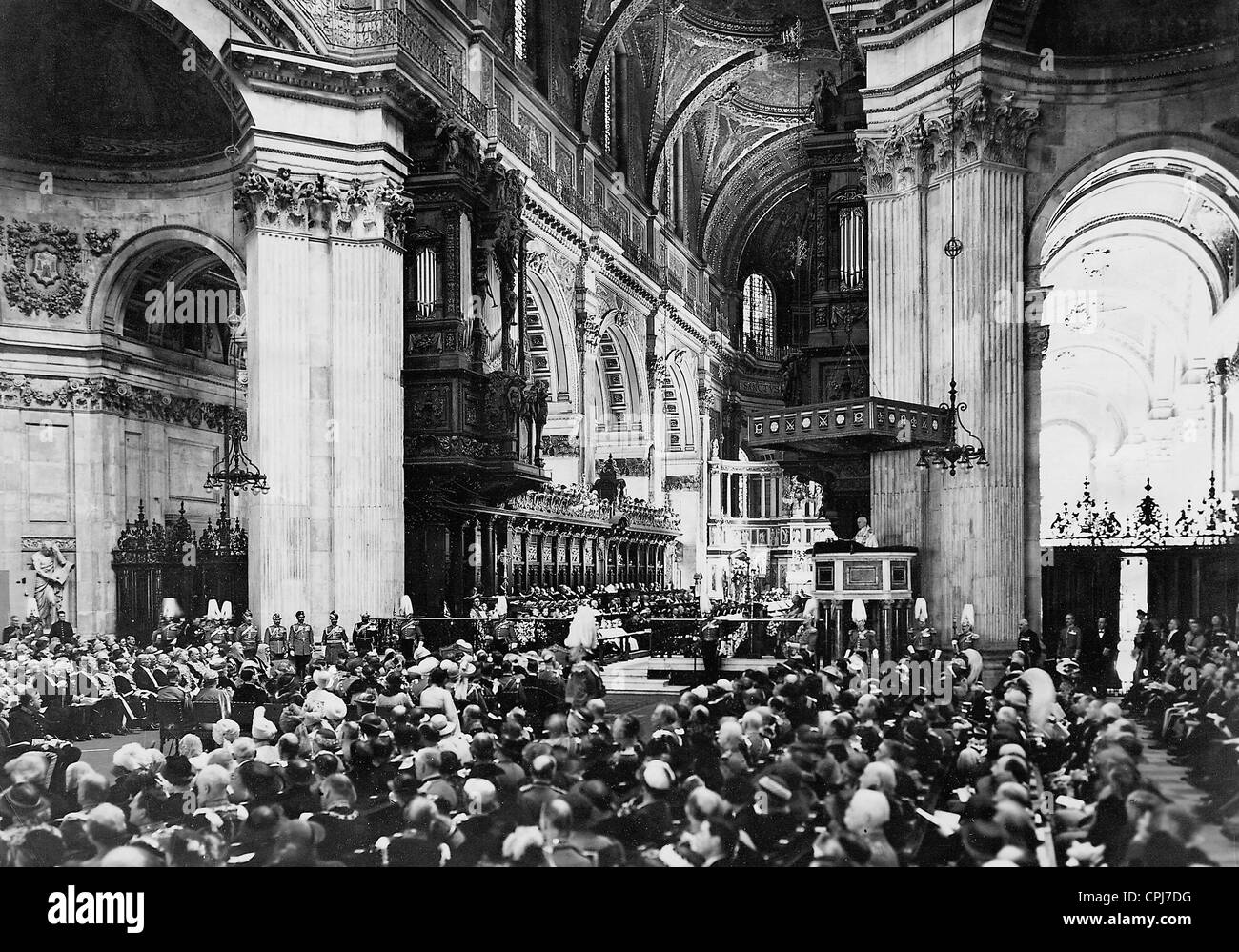 Silbernes Jubiläum von George V in St. Pauls Cathedral, 1935 Stockfoto