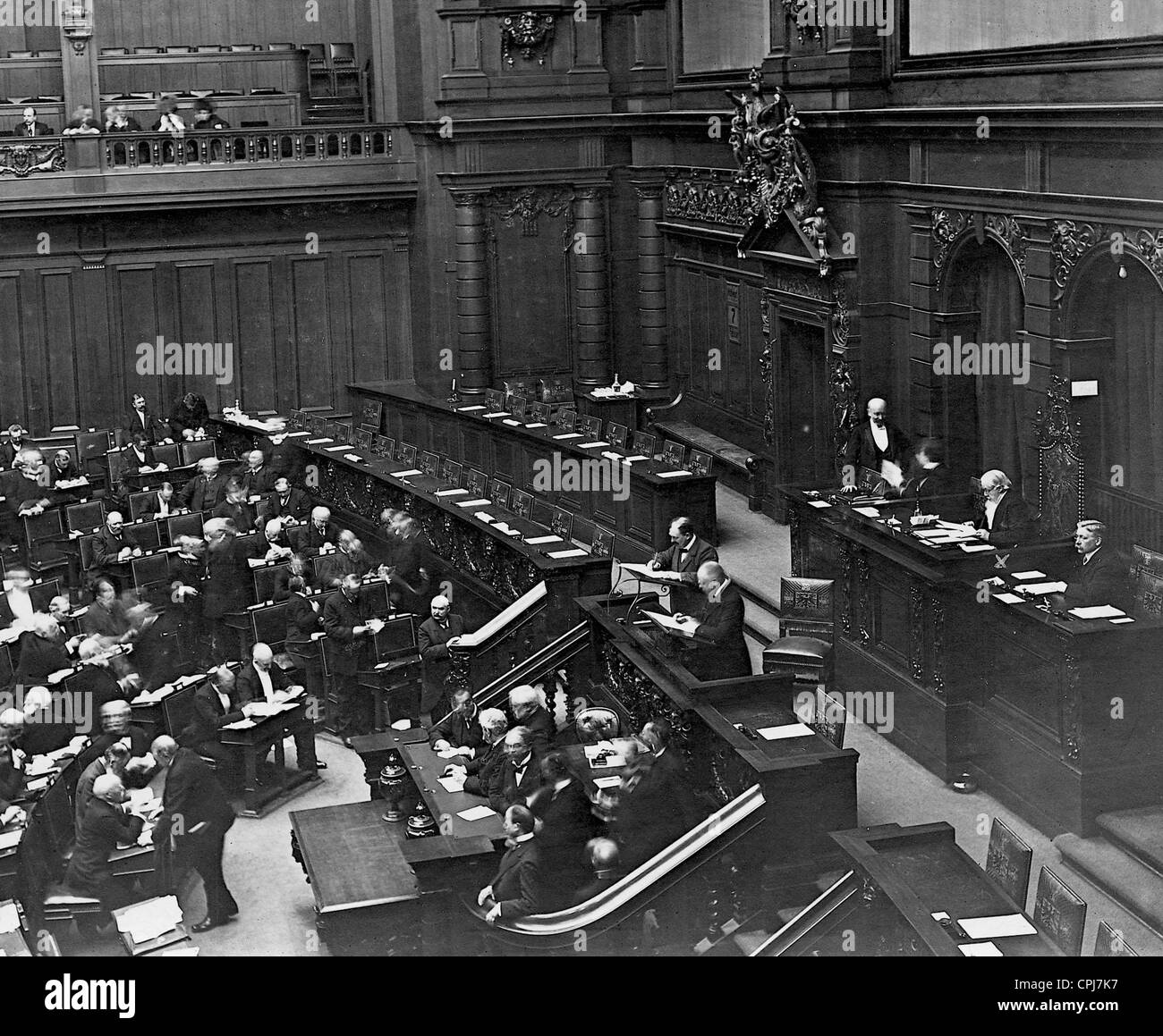 Albert Traeger öffnet den Deutschen Reichstag, 1912 Stockfoto