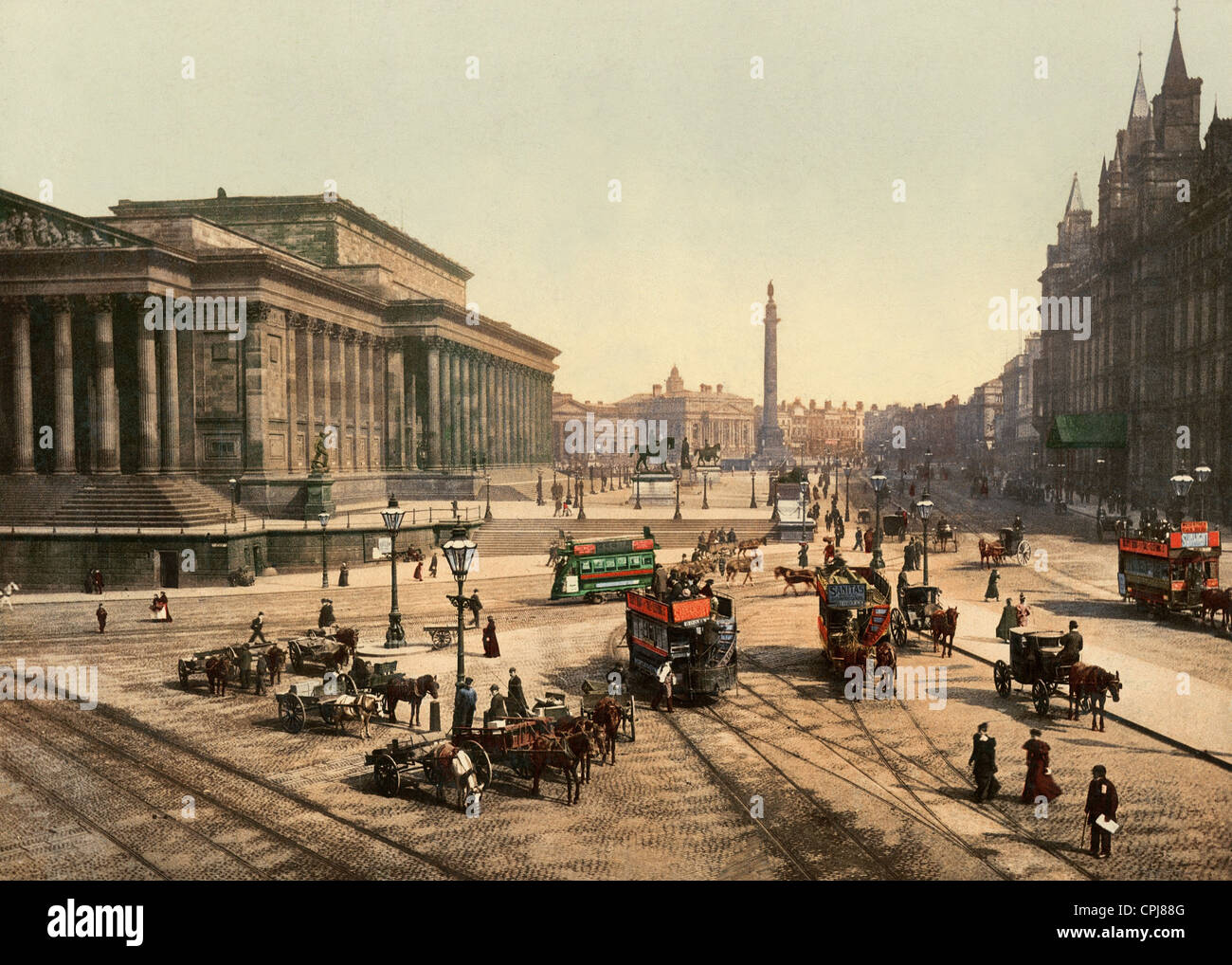 St.-Georgs Halle in Liverpool Stockfoto