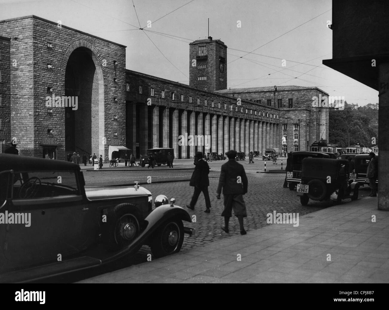 Stuttgart Hauptbahnhof, 1933 Stockfoto Stuttgart Hauptbahnhof, 1933 Stockfoto