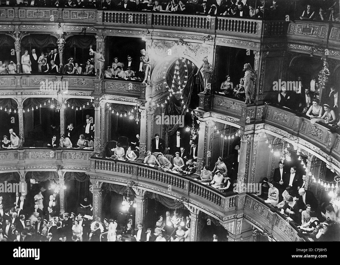 Wiener Opernball in Budapest, 1934 Stockfoto
