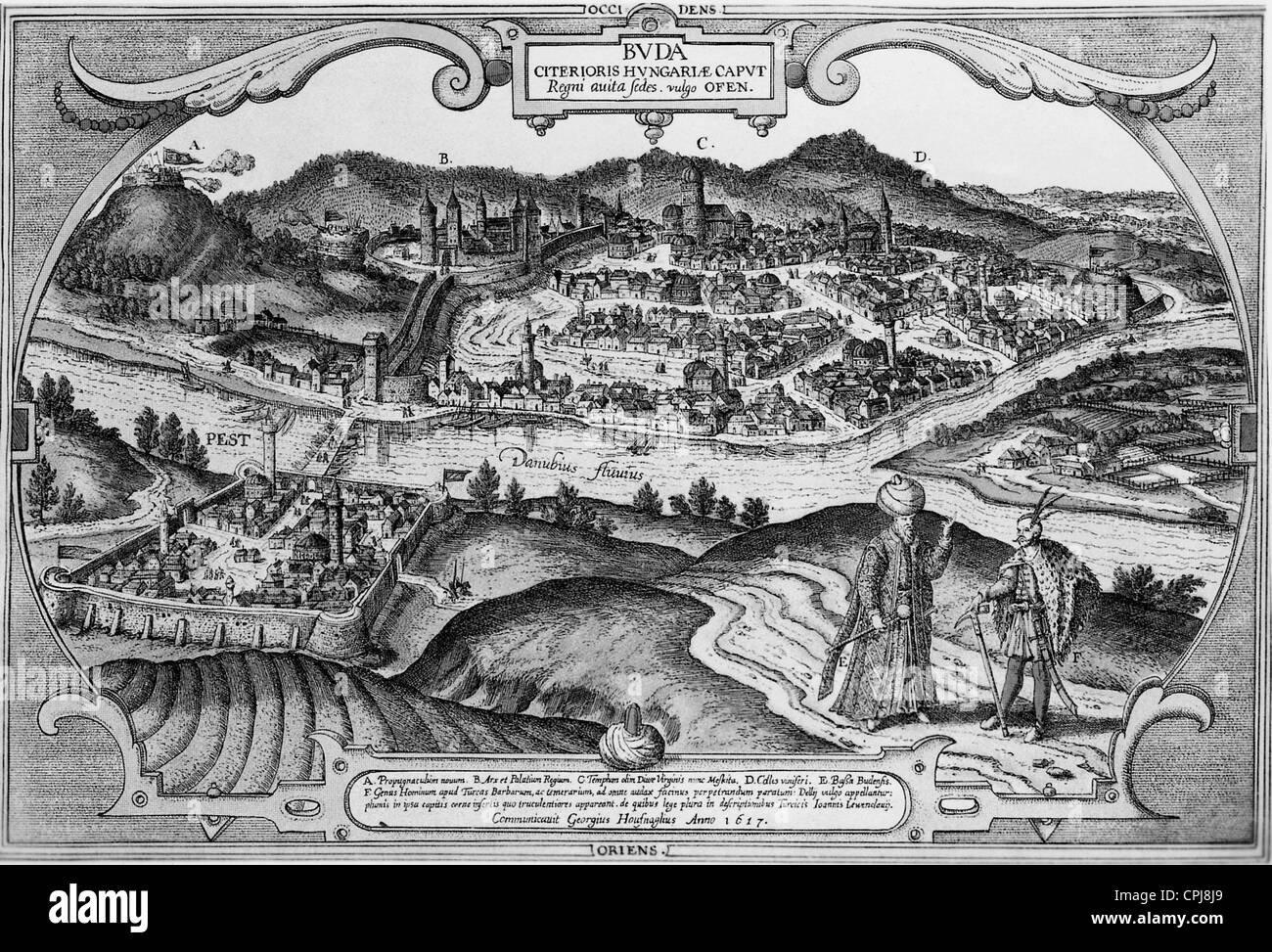 Buda, 1617 Stockfoto