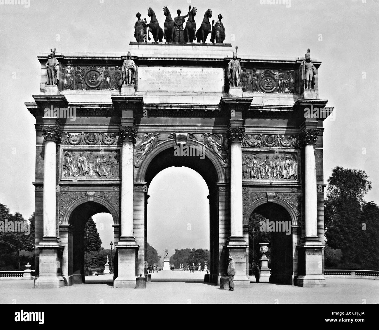 Arc de Triomphe du Carrousel, 1929 Stockfoto