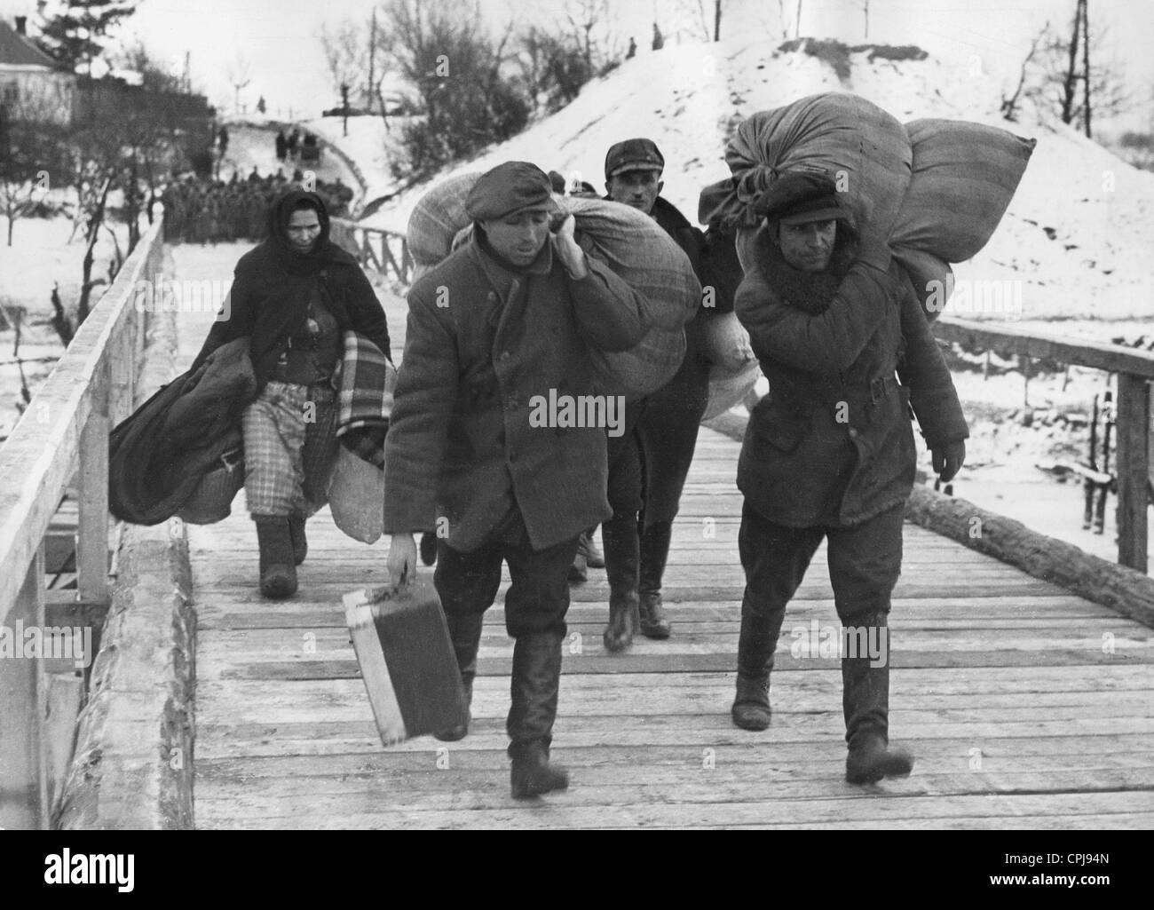 Wolhynien-deutschen einwandern nach Deutschland, 1939 Stockfoto