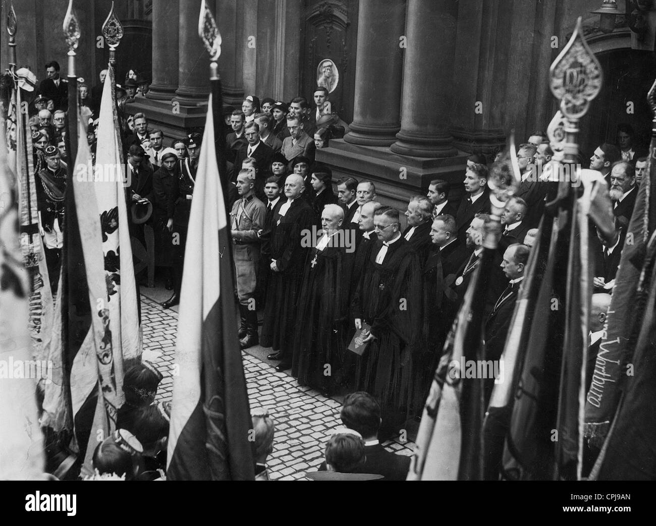 Ludwig Muller in einem Festgottesdienst durch Studenten in Berlin, 1933 Stockfoto