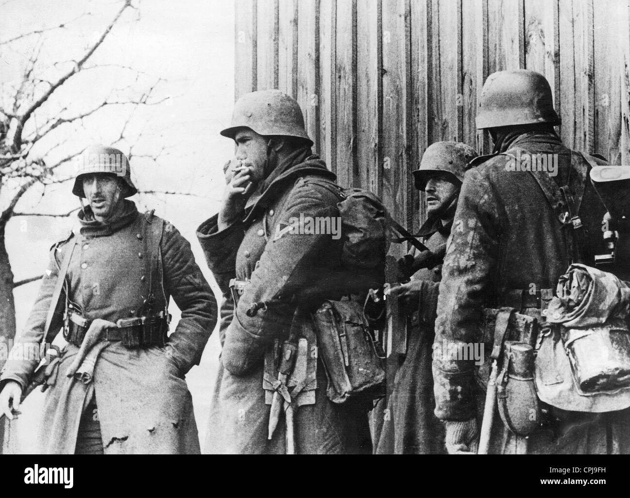 Deutsche Soldaten in Ostpreußen, 1945 Stockfoto