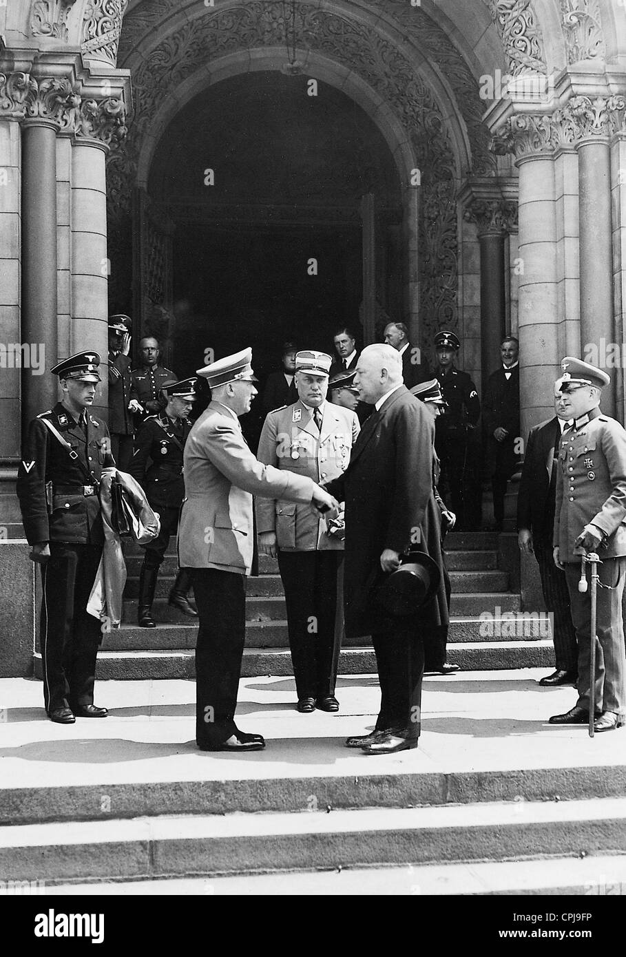 Adolf Hitler und Konstantin von Neurath, 1936 Stockfoto