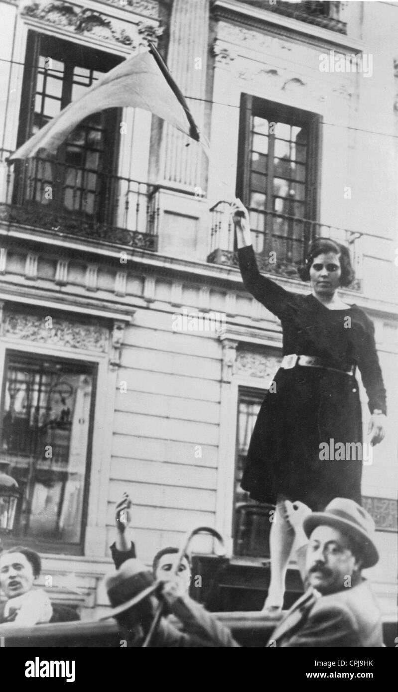 Ausrufung der zweiten Republik in Spanien, 1931 Stockfoto