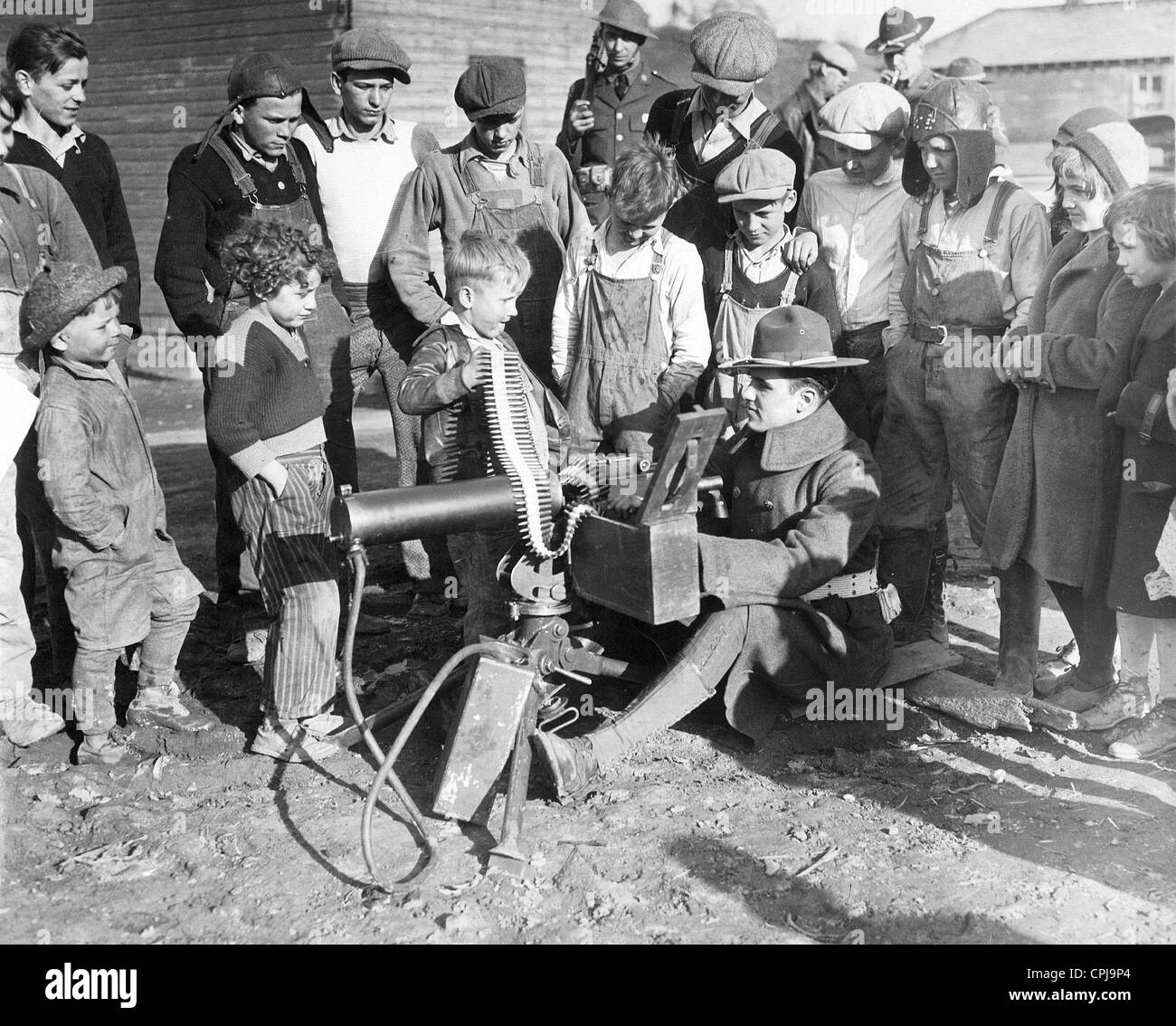 US-Soldat während der großen Depression, 1932 Stockfoto