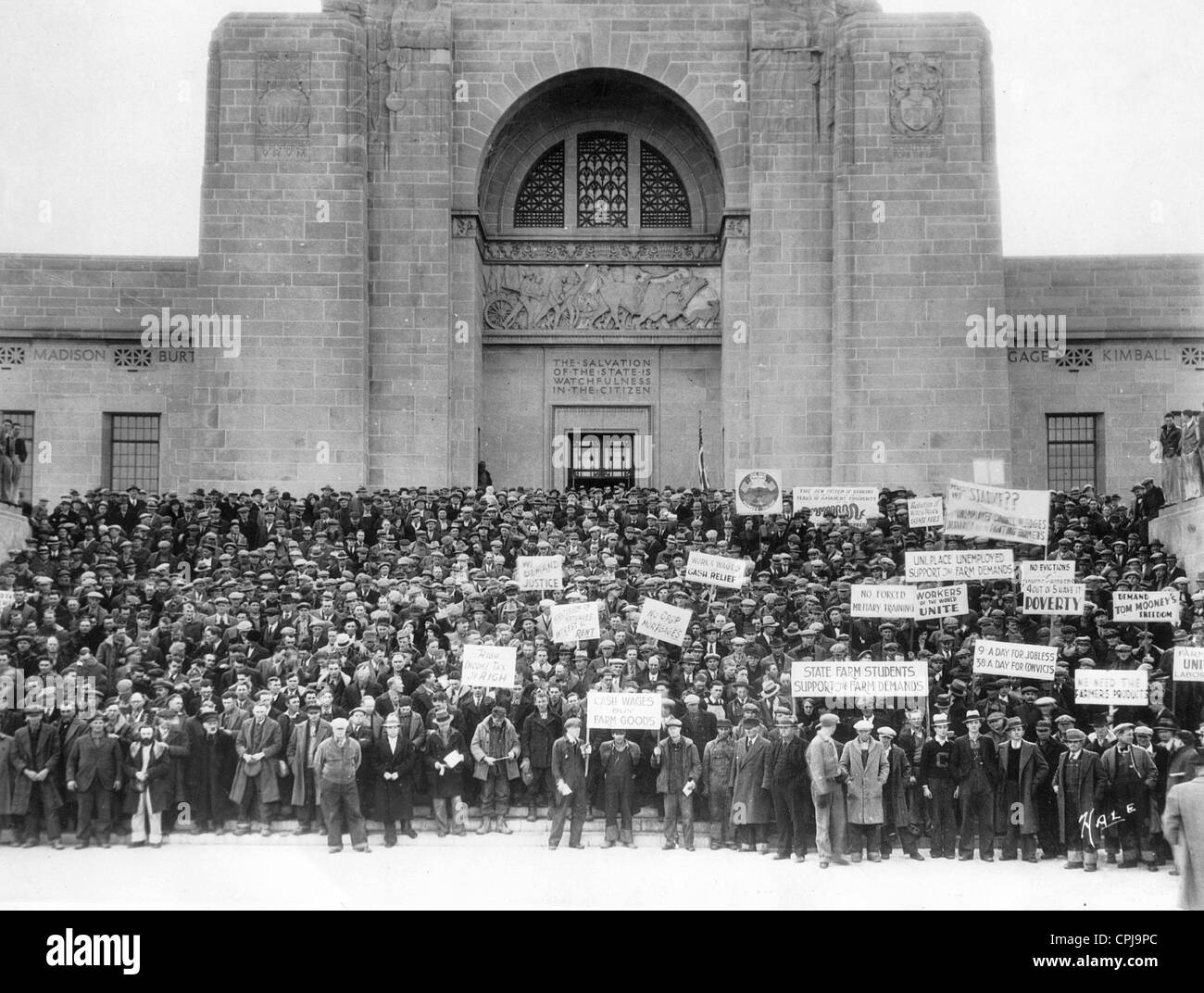 Landwirt Elend während der großen Depression, 1933 Stockfoto