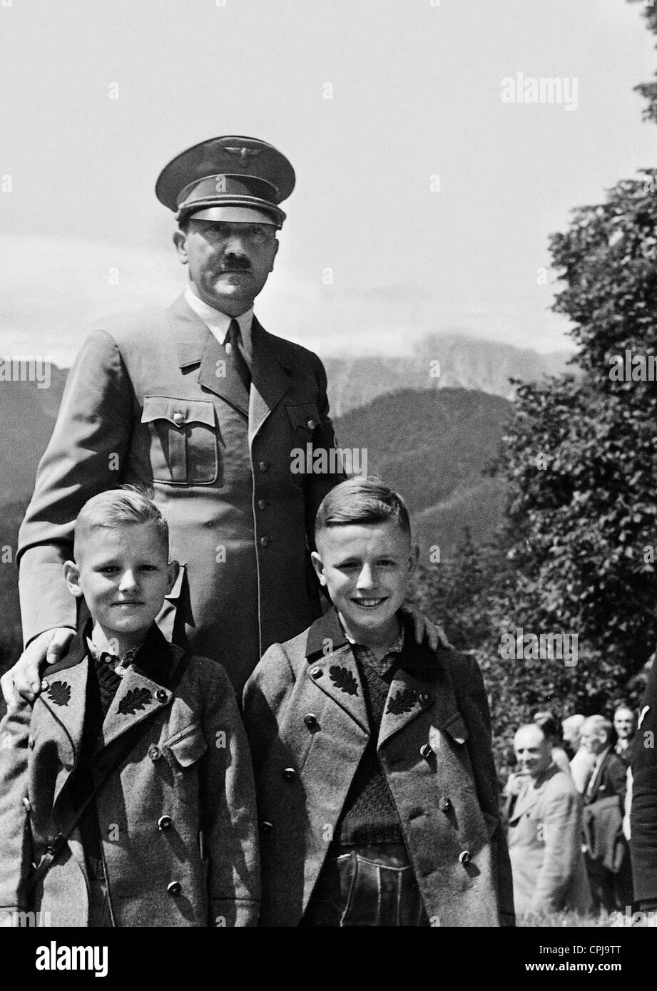 Adolf Hitler auf dem Berghof, 1936 Stockfoto