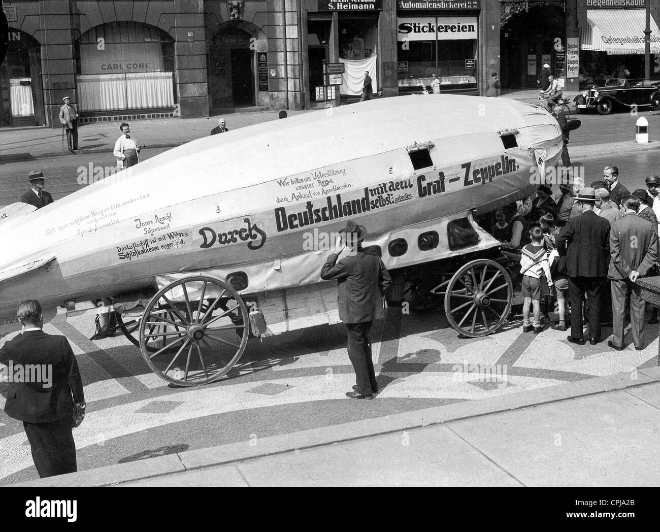 Das Modell des Luftschiffs "Graf Zeppelin" LZ 127, 1934 Stockfoto