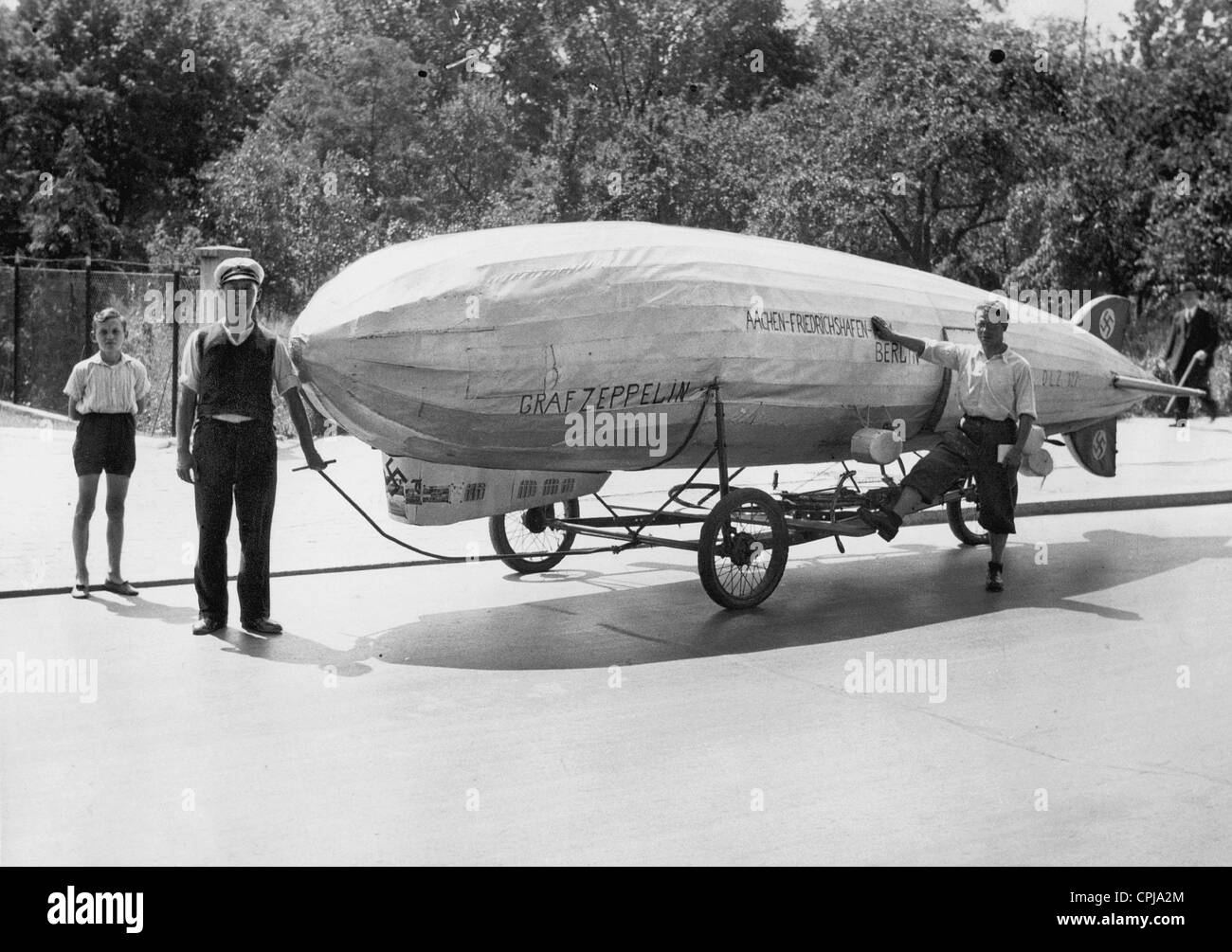 Das Modell des Luftschiffs "Graf Zeppelin" LZ 127, 1934 Stockfoto