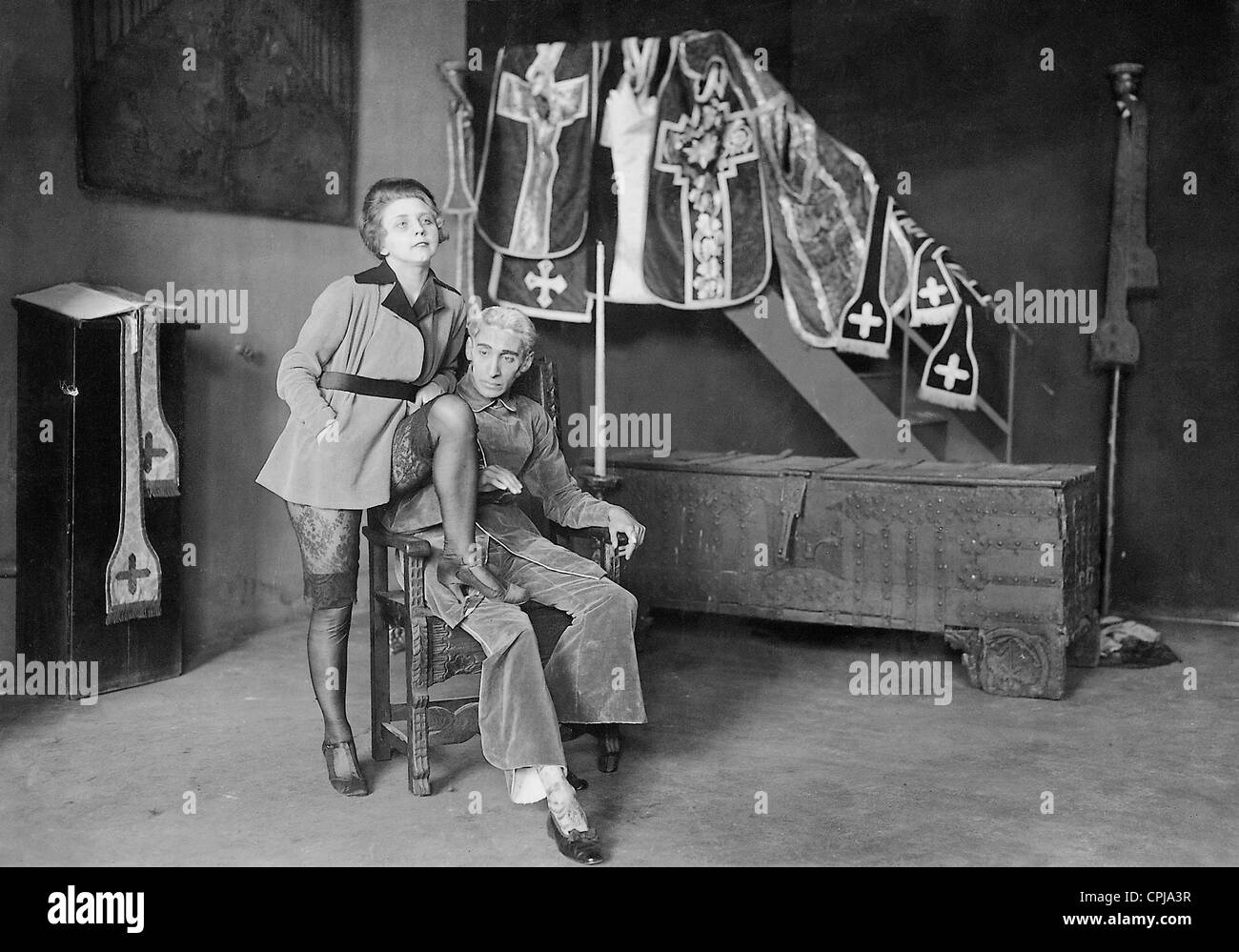 Szene aus Wedekindss "Angst um nichts", 1919 Stockfoto