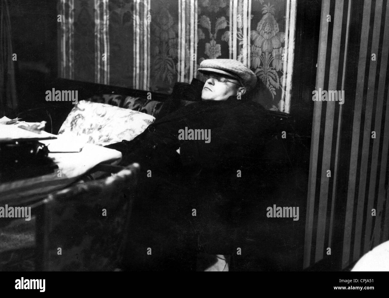 Passagier in das Luftschiff "Graf Zeppelin" Stockfoto