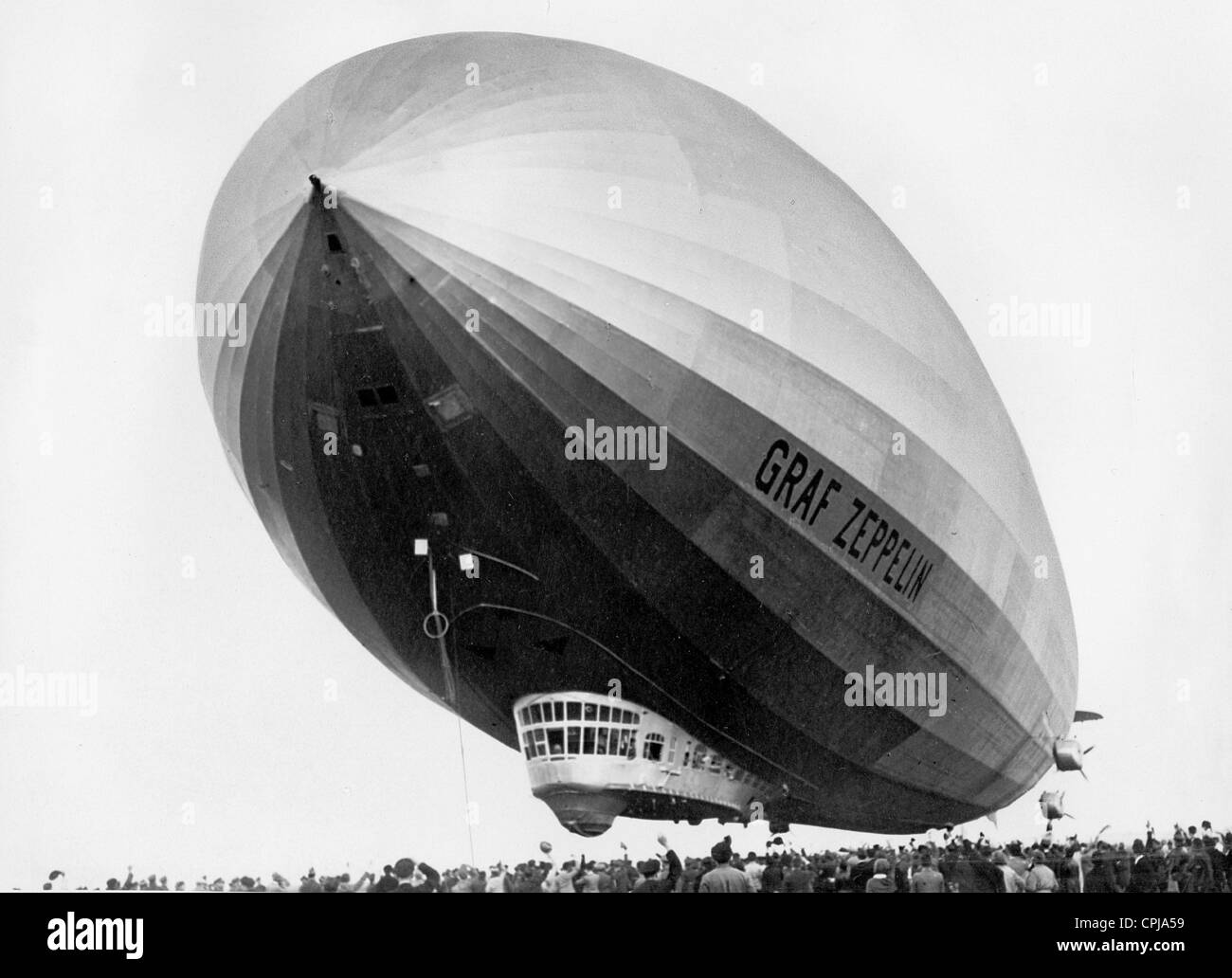 Start des Luftschiffs LZ 127 "Graf Zeppelin" Stockfoto