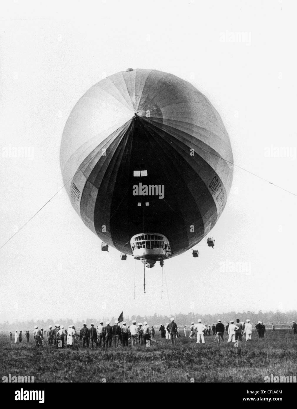 Die Landung von LZ 127 "Graf Zeppelin" in Lakehurst, New York, 1929 Stockfoto