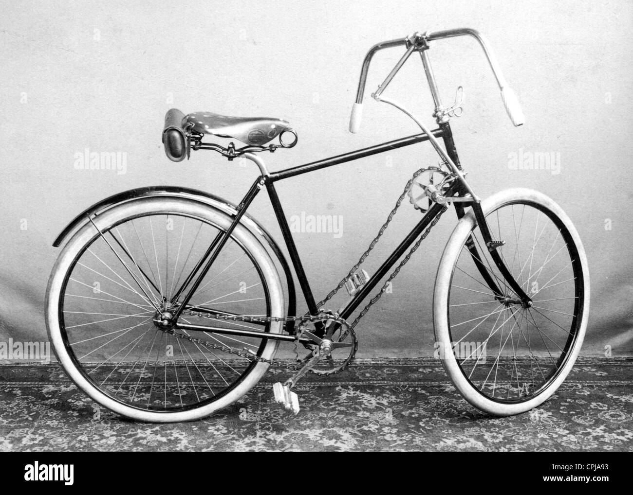 Historische Fahrräder Stockfoto