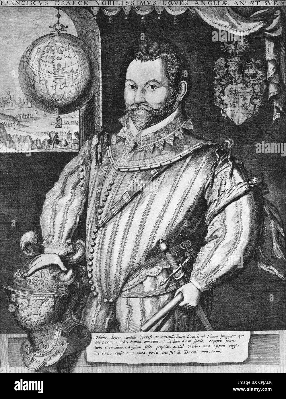 Sir Francis Drake Stockfoto