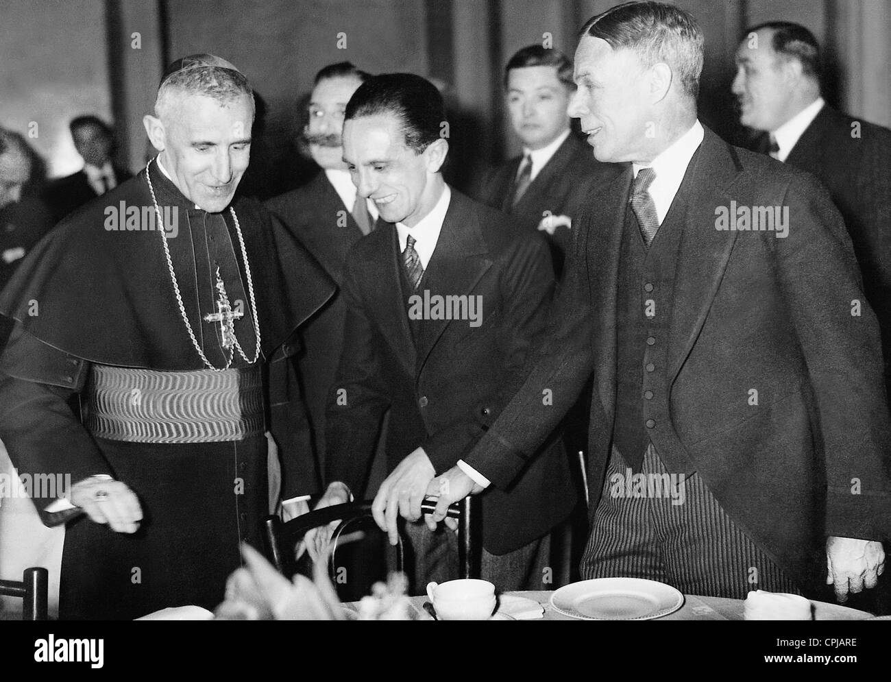 Orsenigo, Joseph Goebbels, William E. Dodd, 1933 Stockfoto
