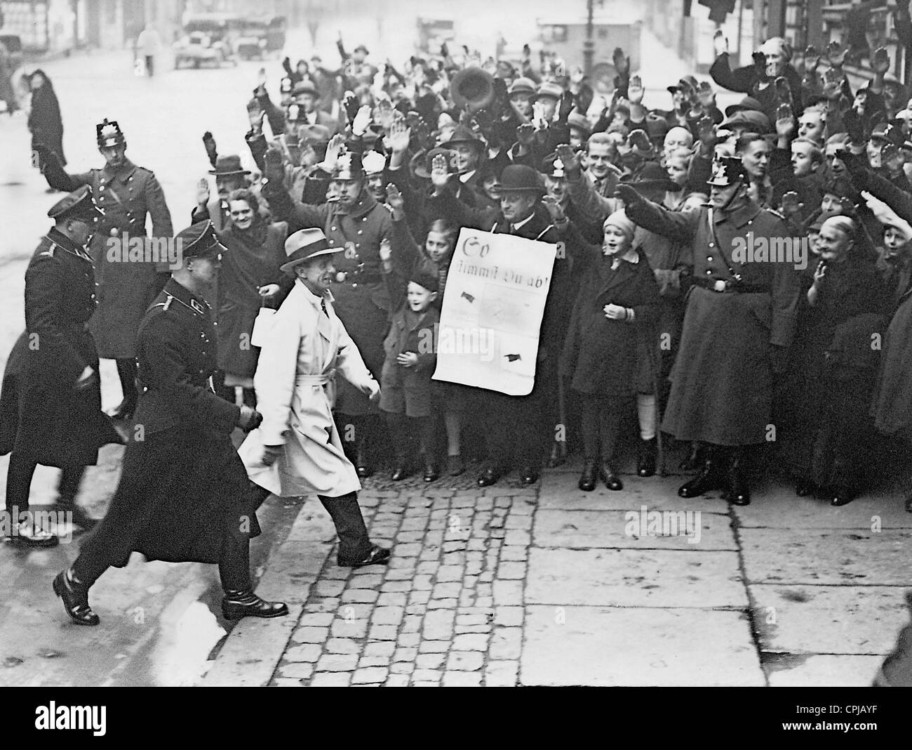 Joseph Goebbels bei den Reichstagswahlen am 12.11.1933 Stockfoto