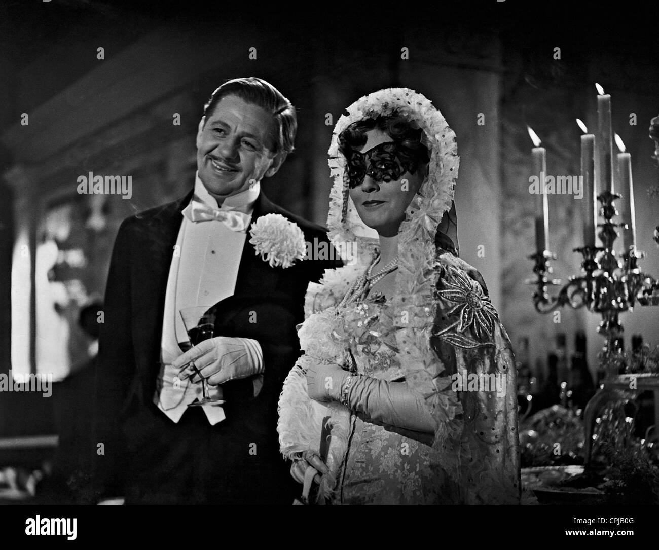 Paul Hoerbiger und Heli Finkenzeller in der "Opernball", 1939 Stockfoto