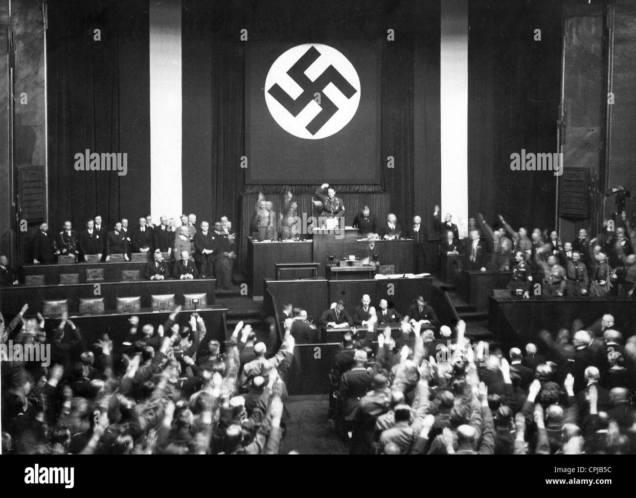 Eröffnung des Reichstags in der Krolloper, 1933 Stockfoto