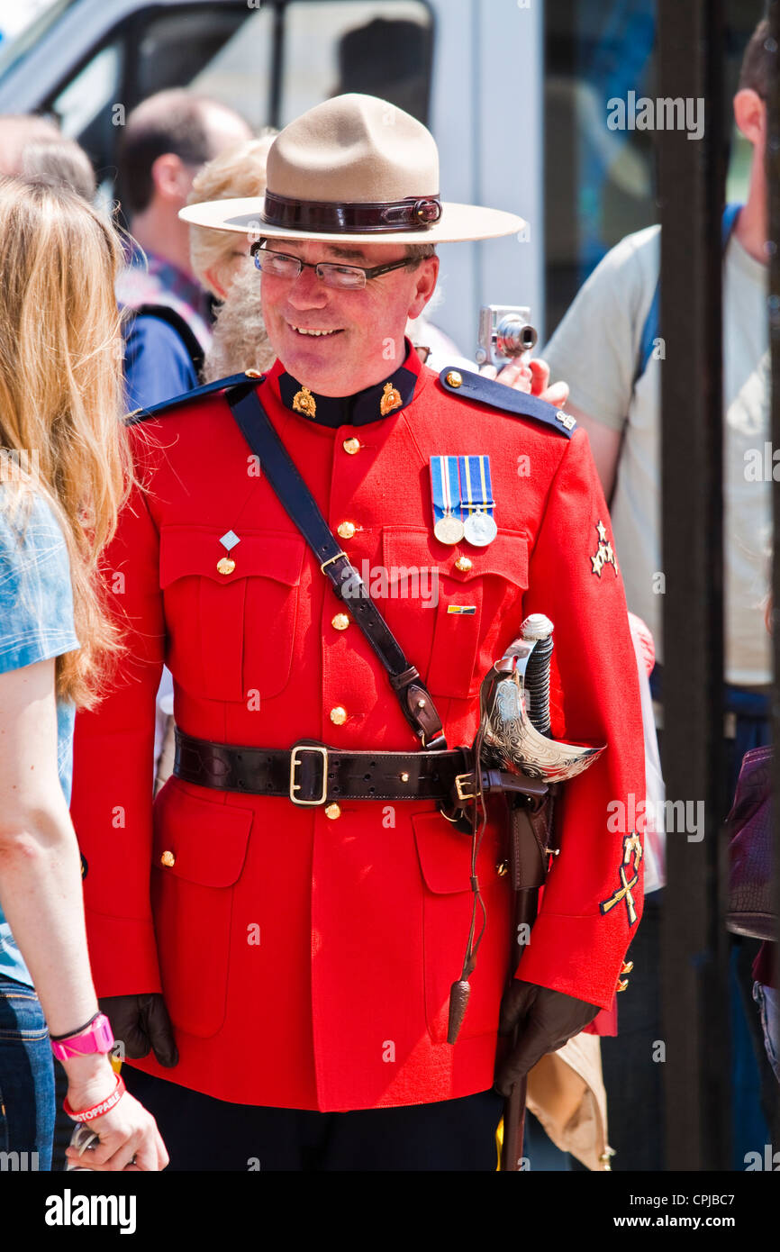 Königliche kanadische berittene Polizei in London Stockfoto