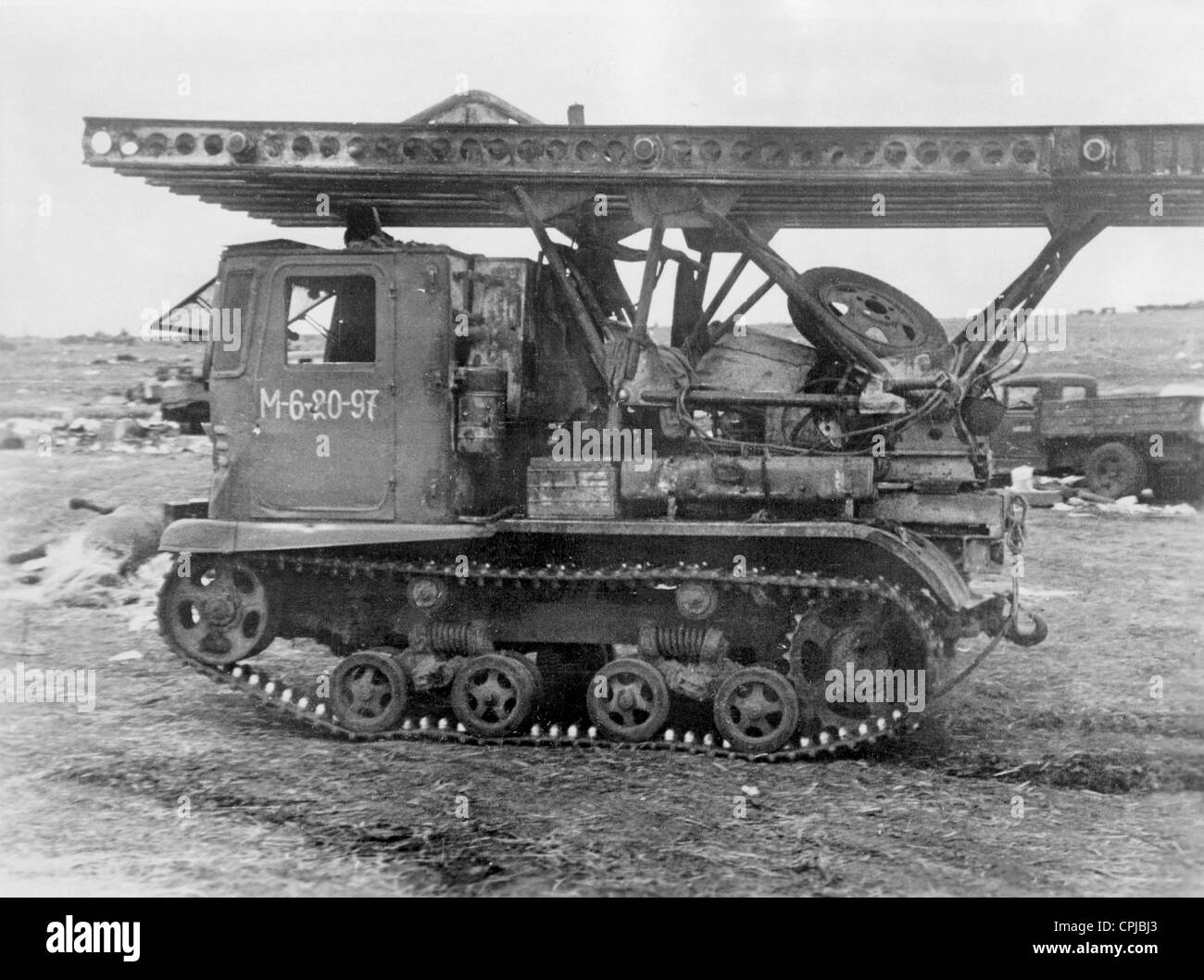 Russischer Raketenwerfer "Katjuscha", 1942 Stockfoto