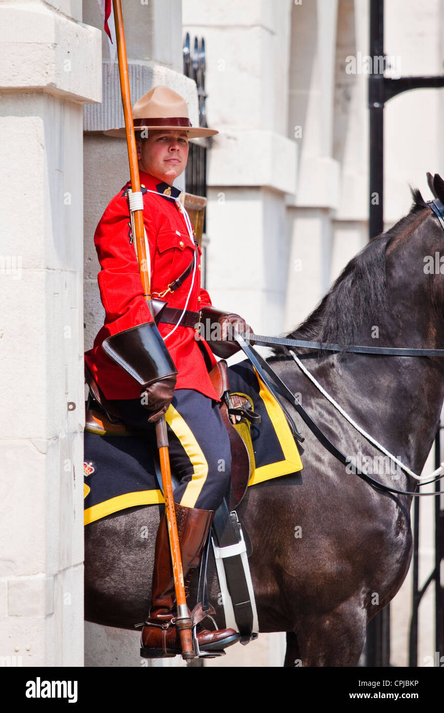 Konigliche Kanadische Berittene Polizei In London Stockfotografie Alamy