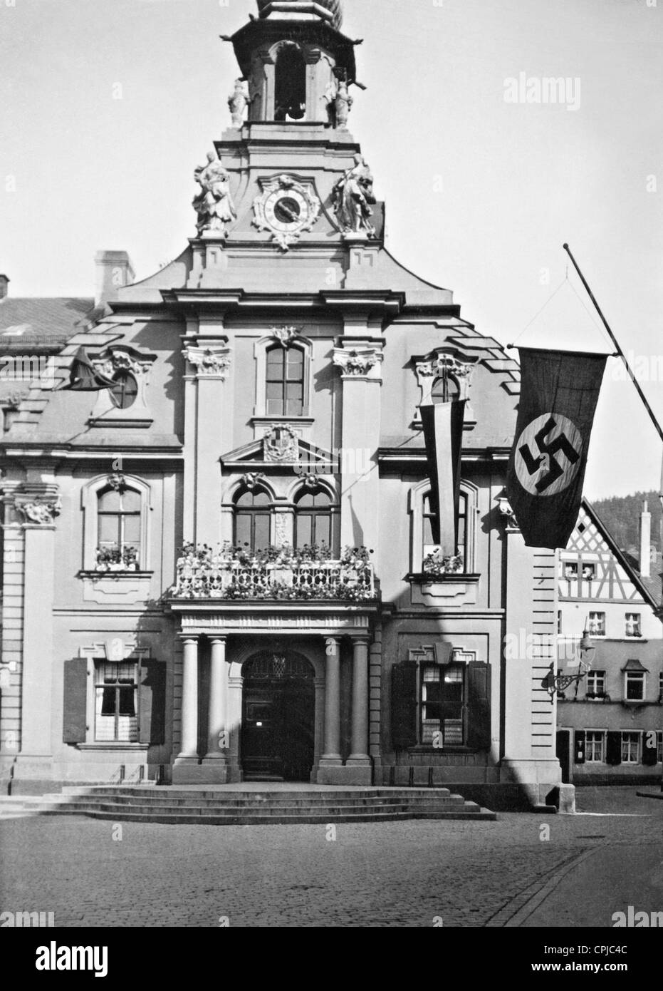 Rathaus in Kulmbach, 1942 Stockfoto