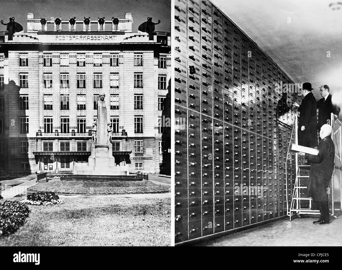 Postal Savings-Büro in Wien, 1943 Stockfoto