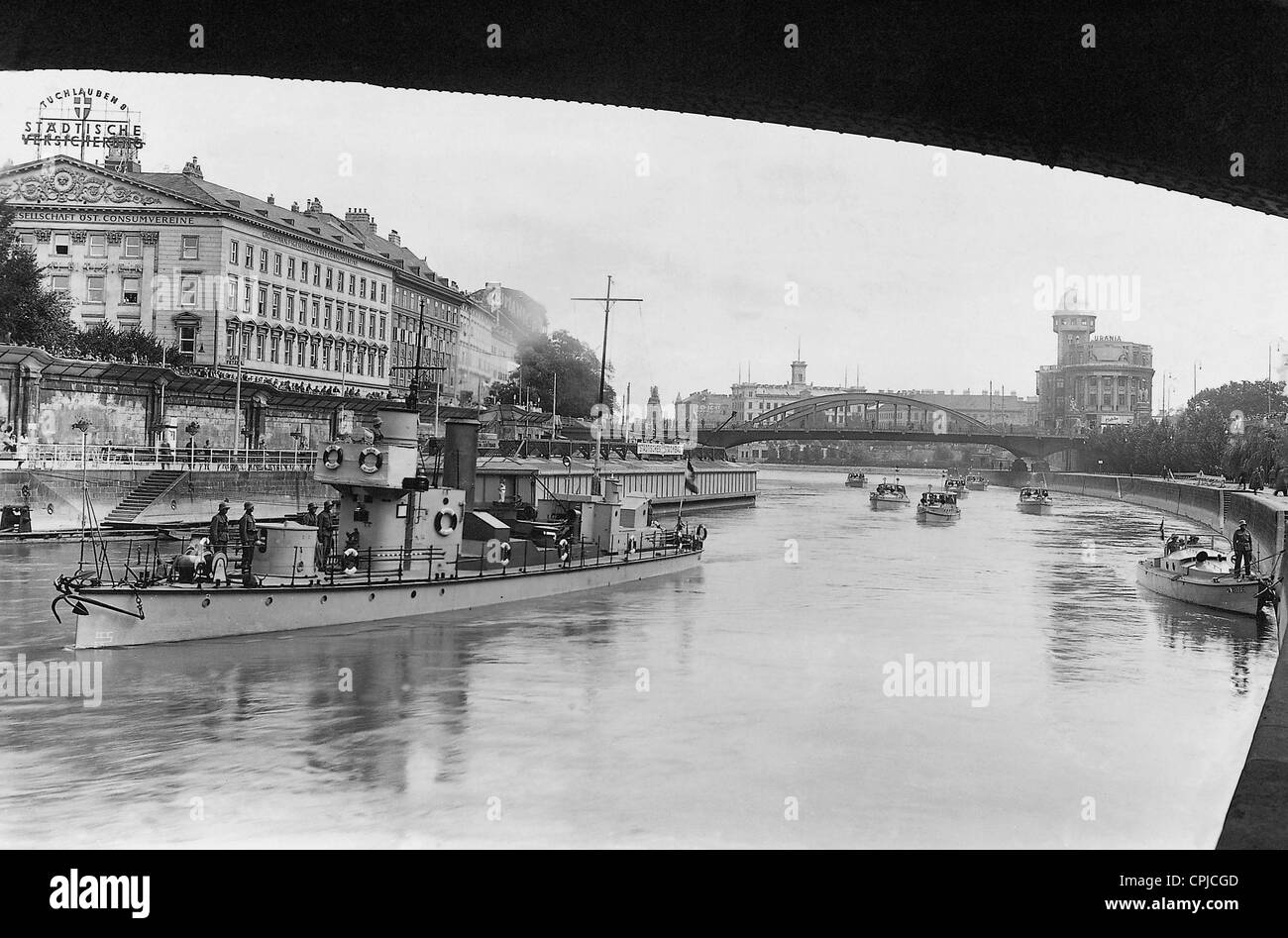 Donaukanal in Wien Stockfoto