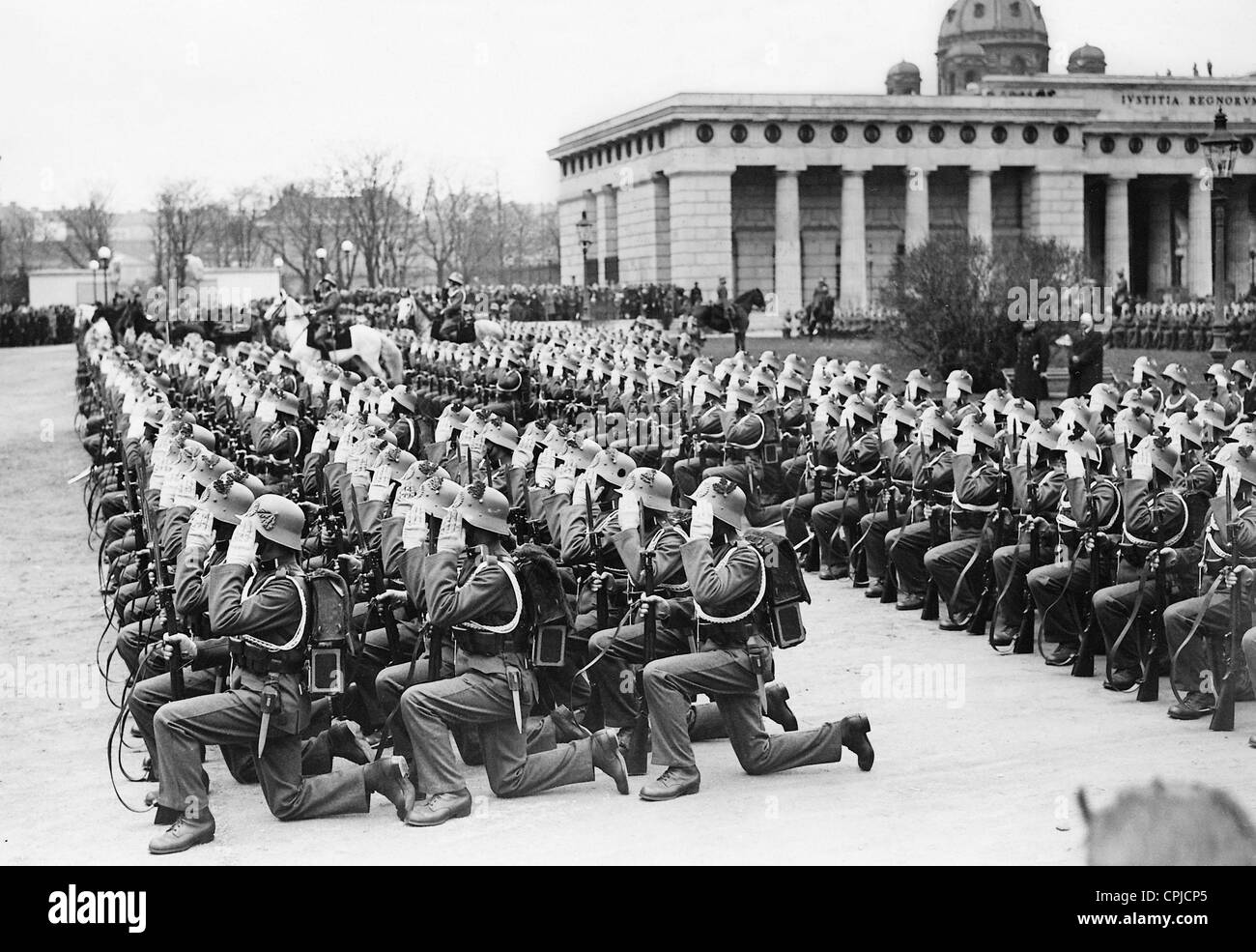Frühjahr-Parade des Bundesheeres, 1935 Stockfoto
