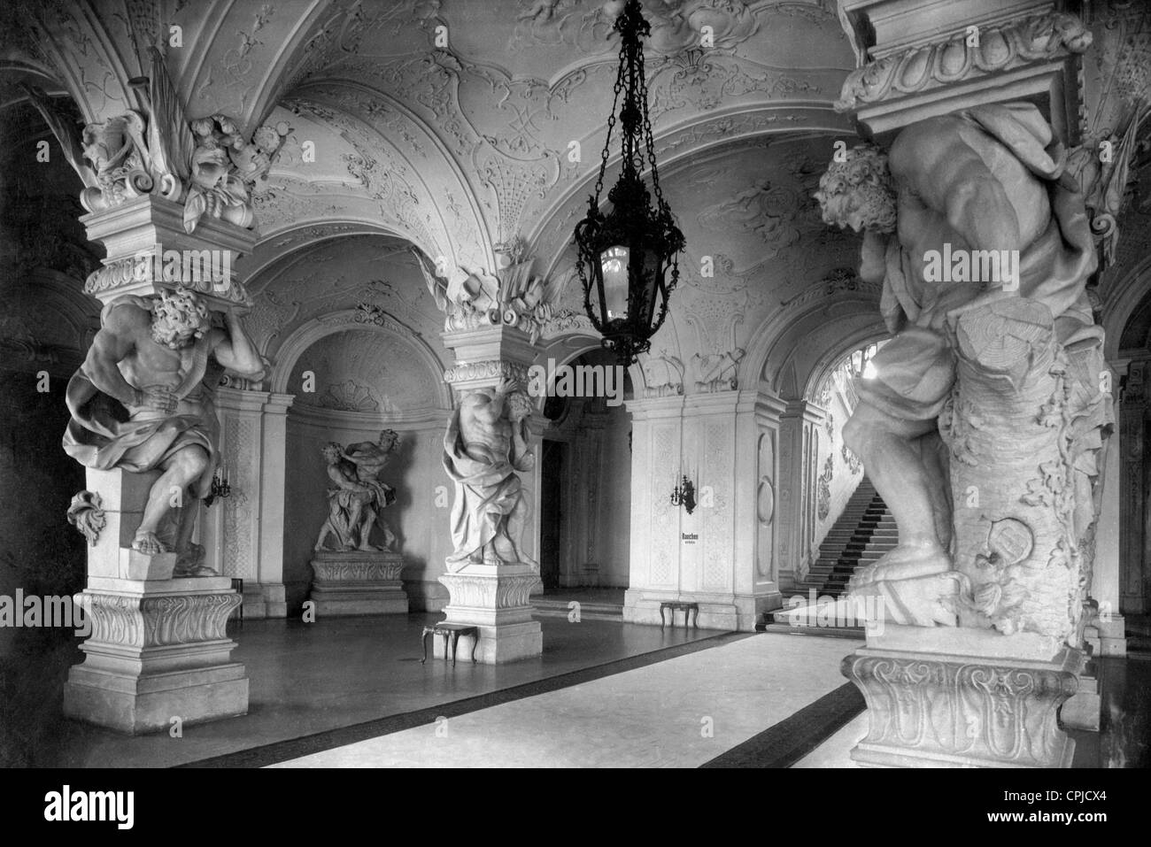 "Sala Terrena" im Schloss Belvedere in Wien, 1936 Stockfoto